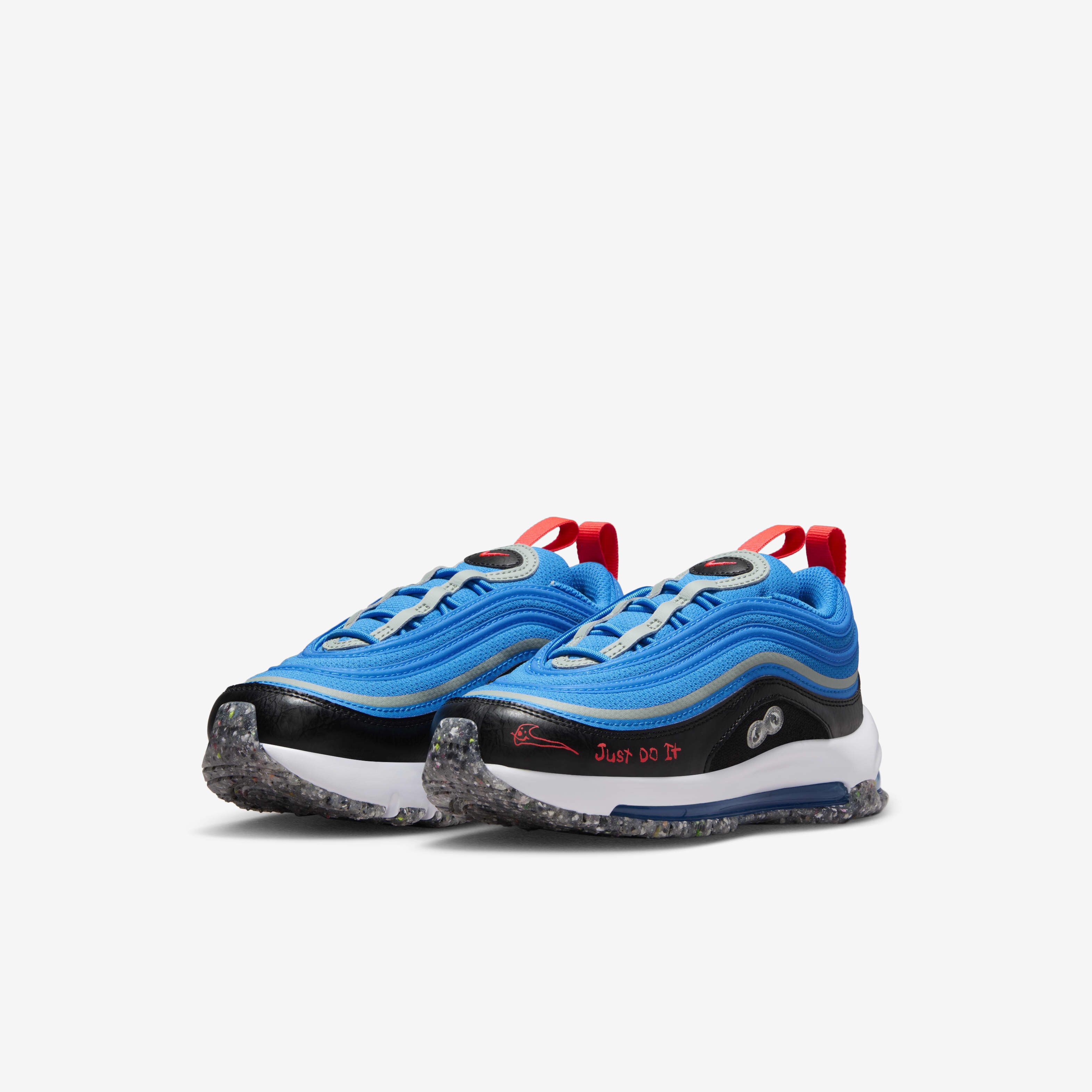 Buy Nike Air Max 97 Younger Kids Shoes Photo Blue Black White Bright Crimson Nike Kuwait Official