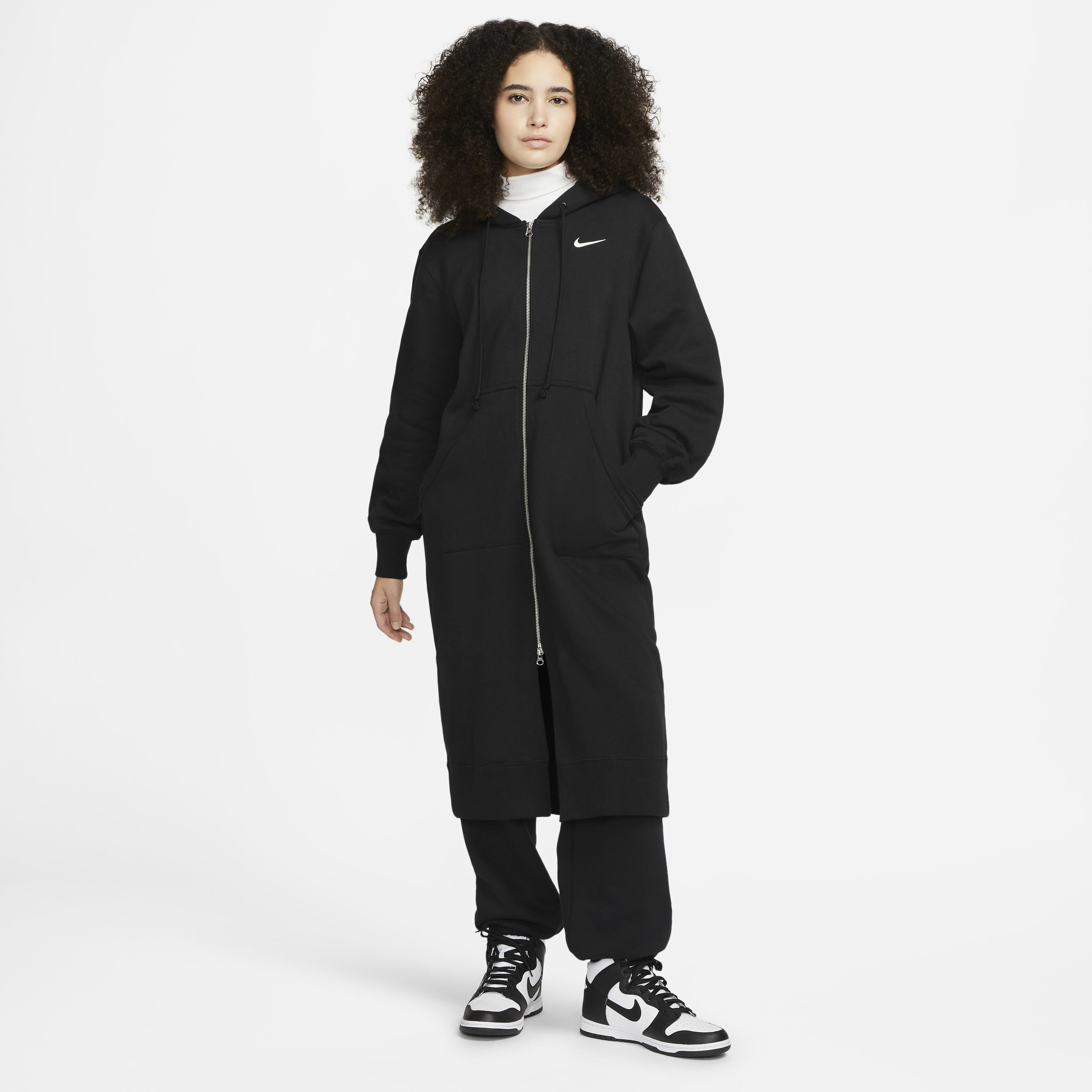 hoodie long femme nike