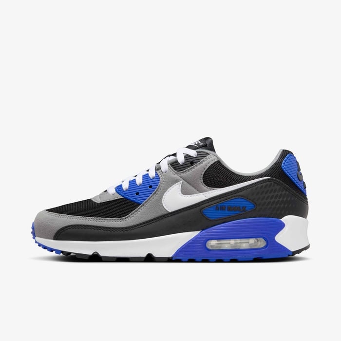 Buy Nike Air Max 90 Men's Shoes Black/Lyon Blue/Varsity Maize