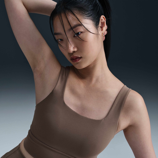 Yoga-Nike, Nike Zenvy, Women's Medium-Support Padded Longline Sports Bra