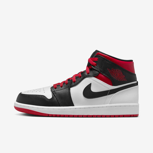 Bred-JRDN, Air Jordan 1 Mid, Men's Shoes