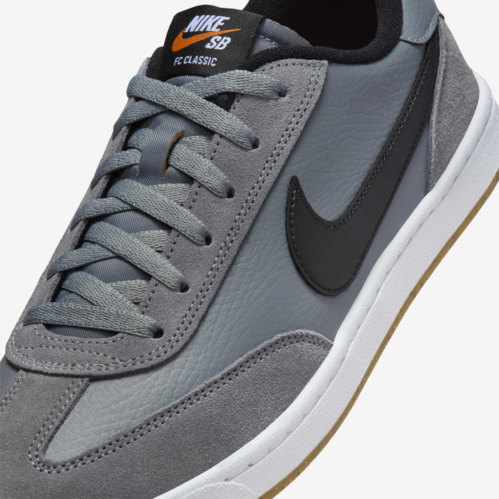 Buy Nike SB FC Classic Skate Shoes Cool Grey/White/Vivid Orange