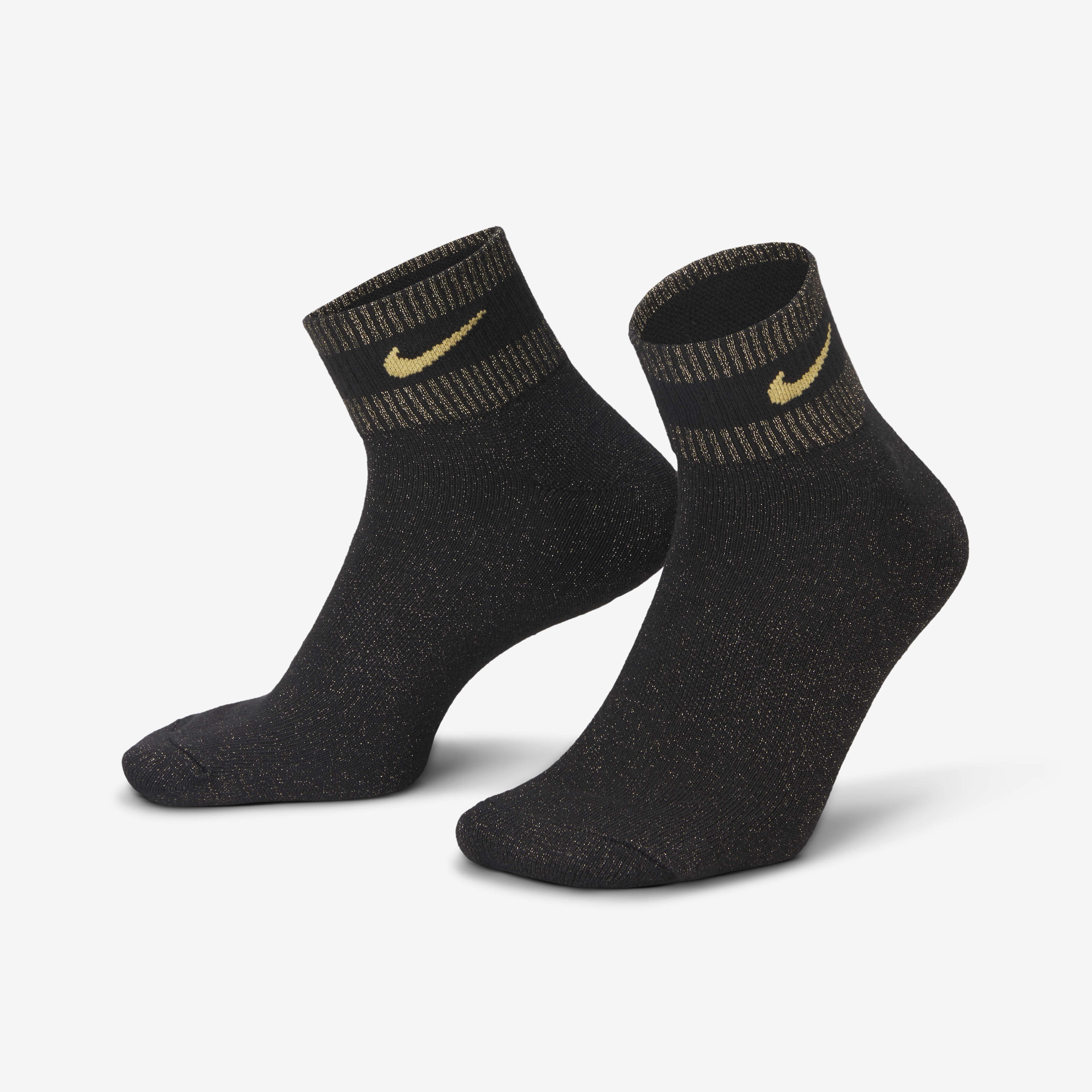 Buy Nike Everyday Essentials Metallic Ankle Socks (1 Pair) Black
