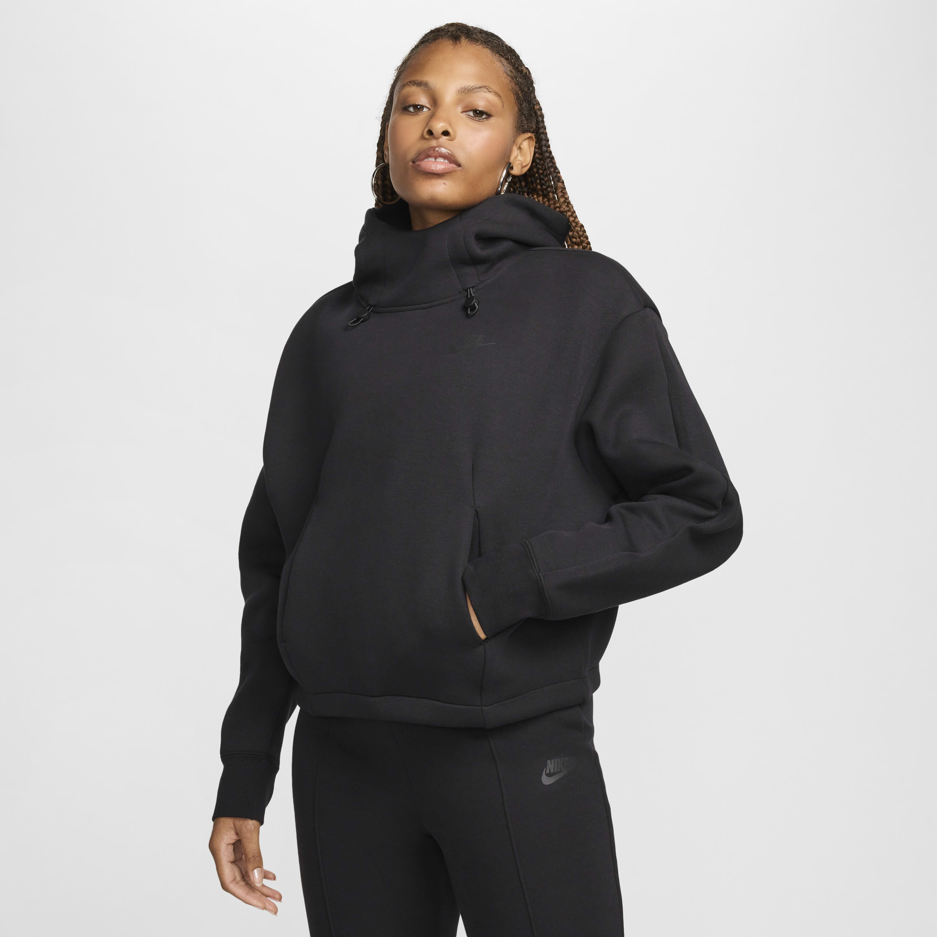 Buy Nike Sportswear Tech Fleece Women s Oversized Hoodie Black Black Nike Kuwait Official