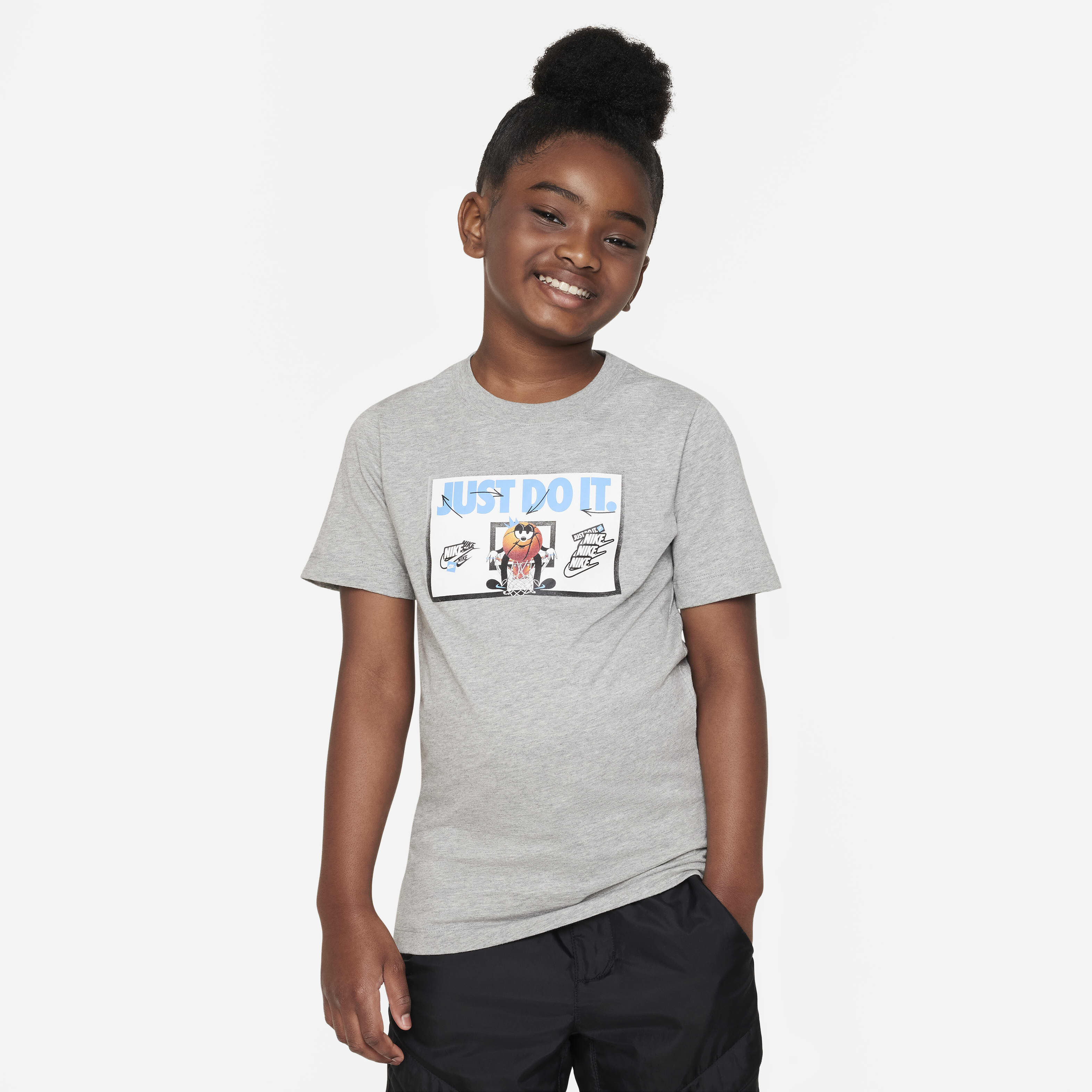 Buy Nike Sportswear Older Kids' T-Shirt - Dark Grey Heather
