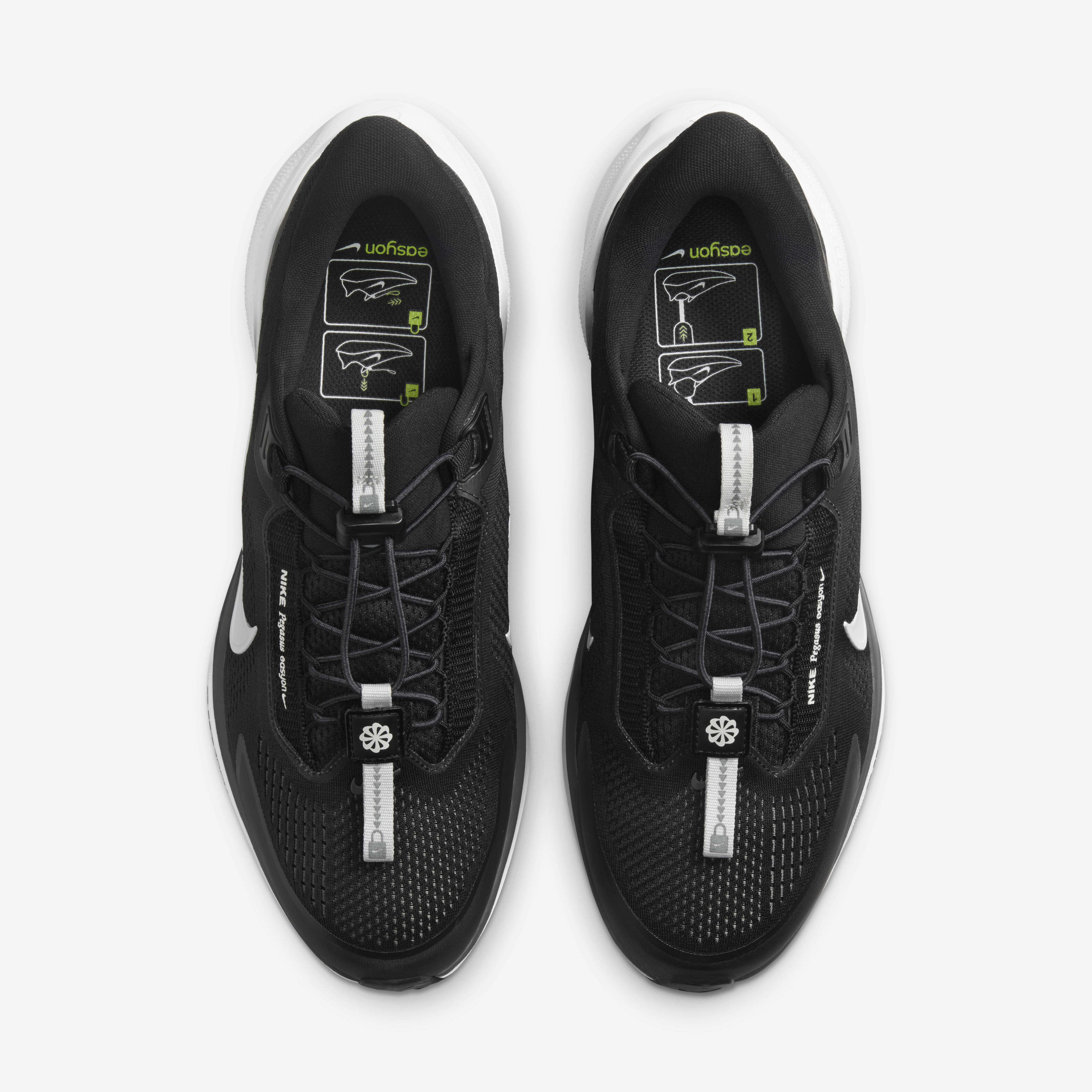 Buy Nike Pegasus EasyOn Men s Road Running Shoes Black Anthracite Photon Dust White Nike Kuwait Official