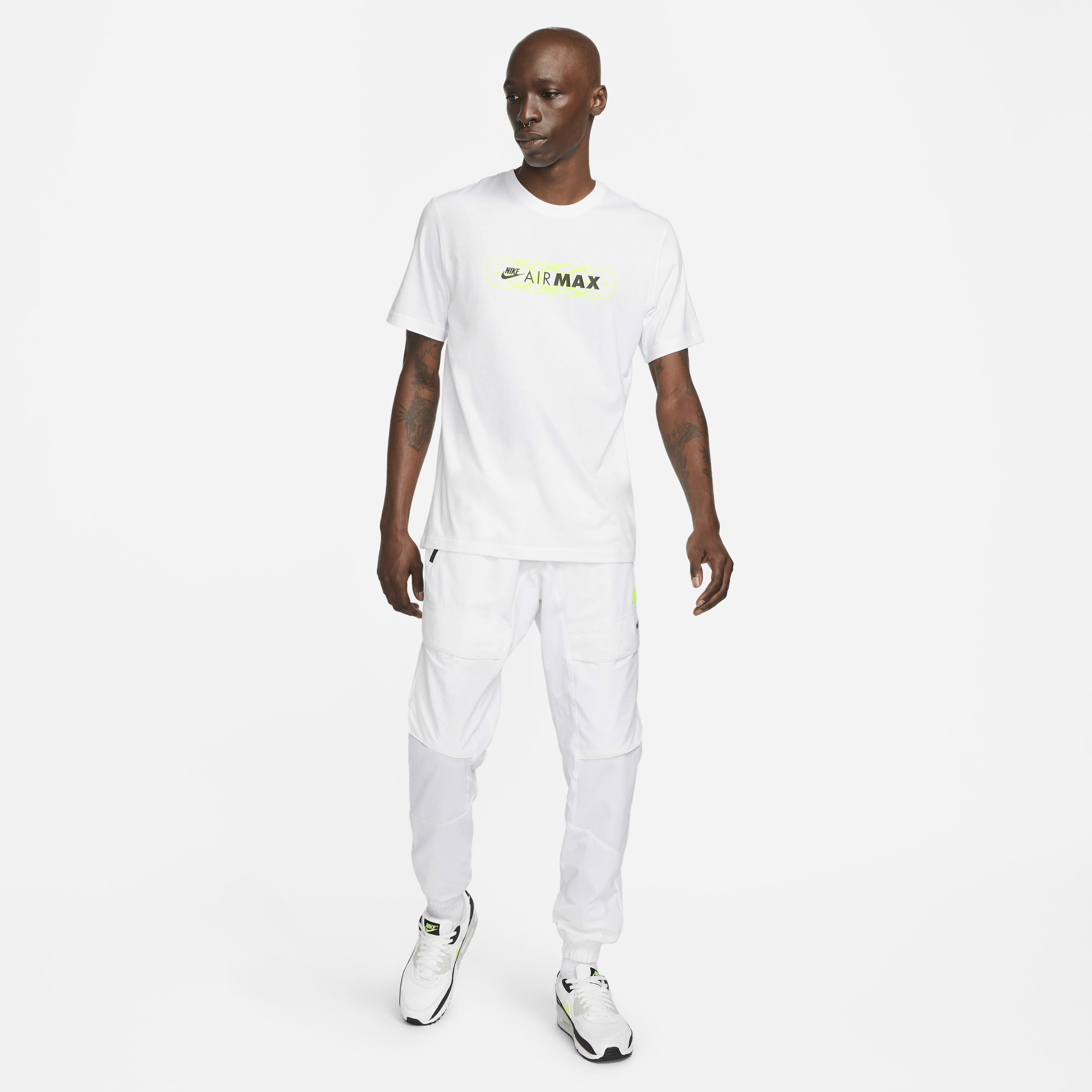 ★Nike★ Sportswear Max 90 T-shirt M Medium Ash White Medium Nike Sportswear Max90 T-Shirt. Nike CA
