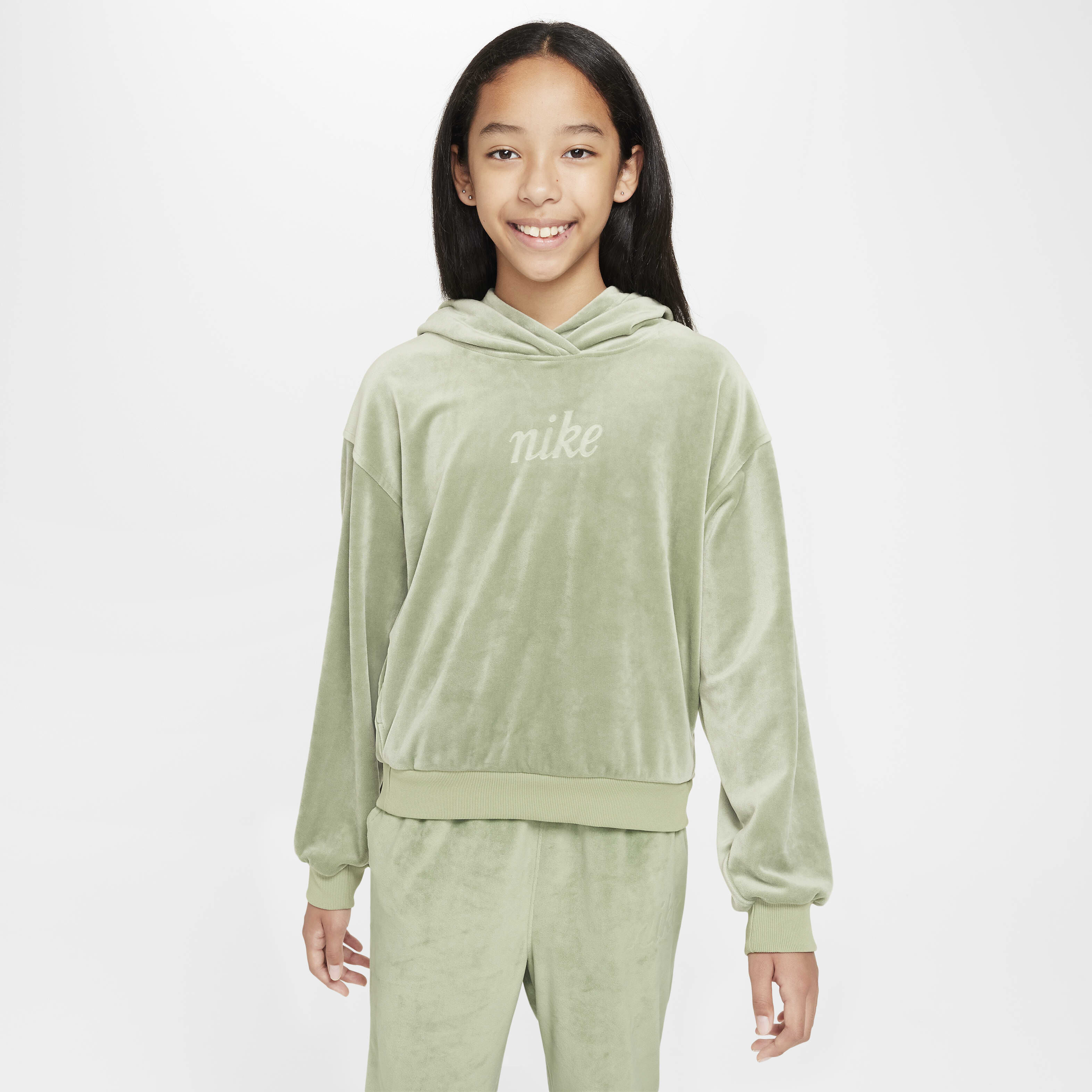 Nike velour hoodie women's cheap