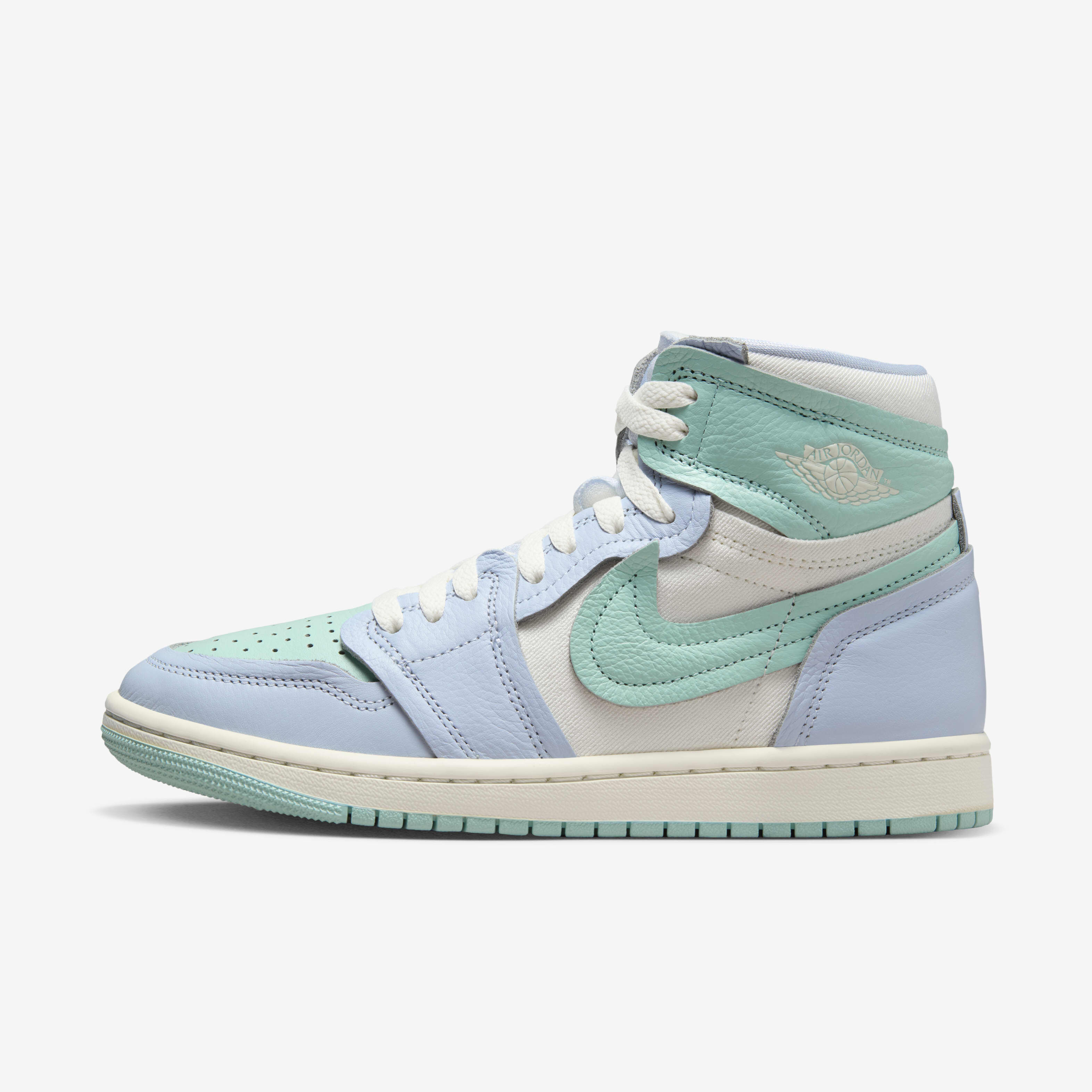 Buy Air Jordan 1 High Method of Make Women s Shoes Hydrogen Blue Light Dew Coconut Milk Sail Nike Kuwait Official