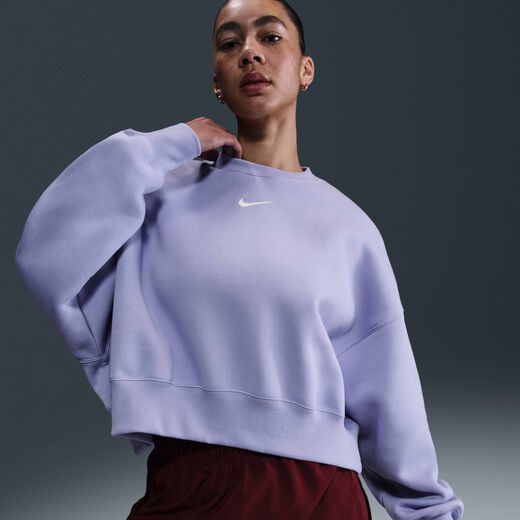 Hoodies & Sweatshirts-Nike, Nike Sportswear Phoenix Fleece, Women's Over-Oversized Crew-Neck Sweatshirt