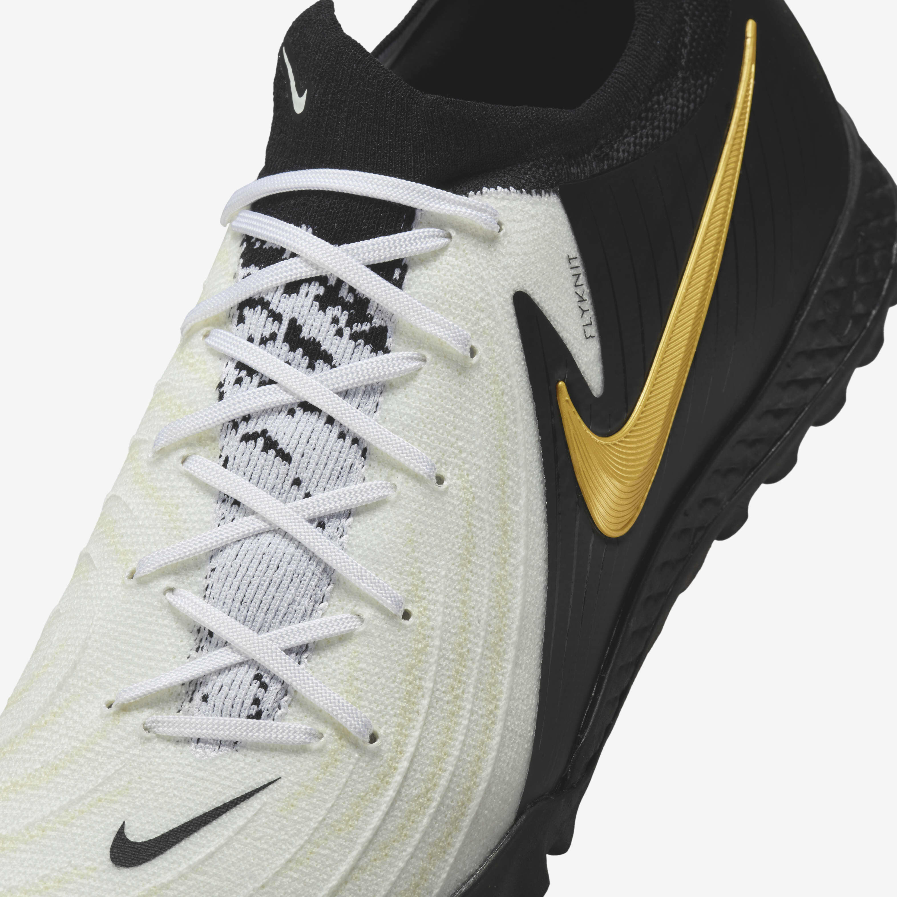 Buy Nike Phantom GX 2 Pro TF Low Top Football Shoes White Metallic Gold Coin Black Nike Kuwait Official