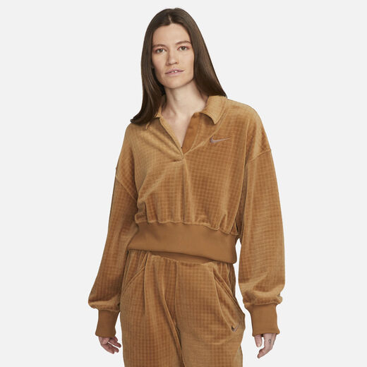 Nike Women - Tops-Nike, Nike Sportswear, Women's Velour Polo