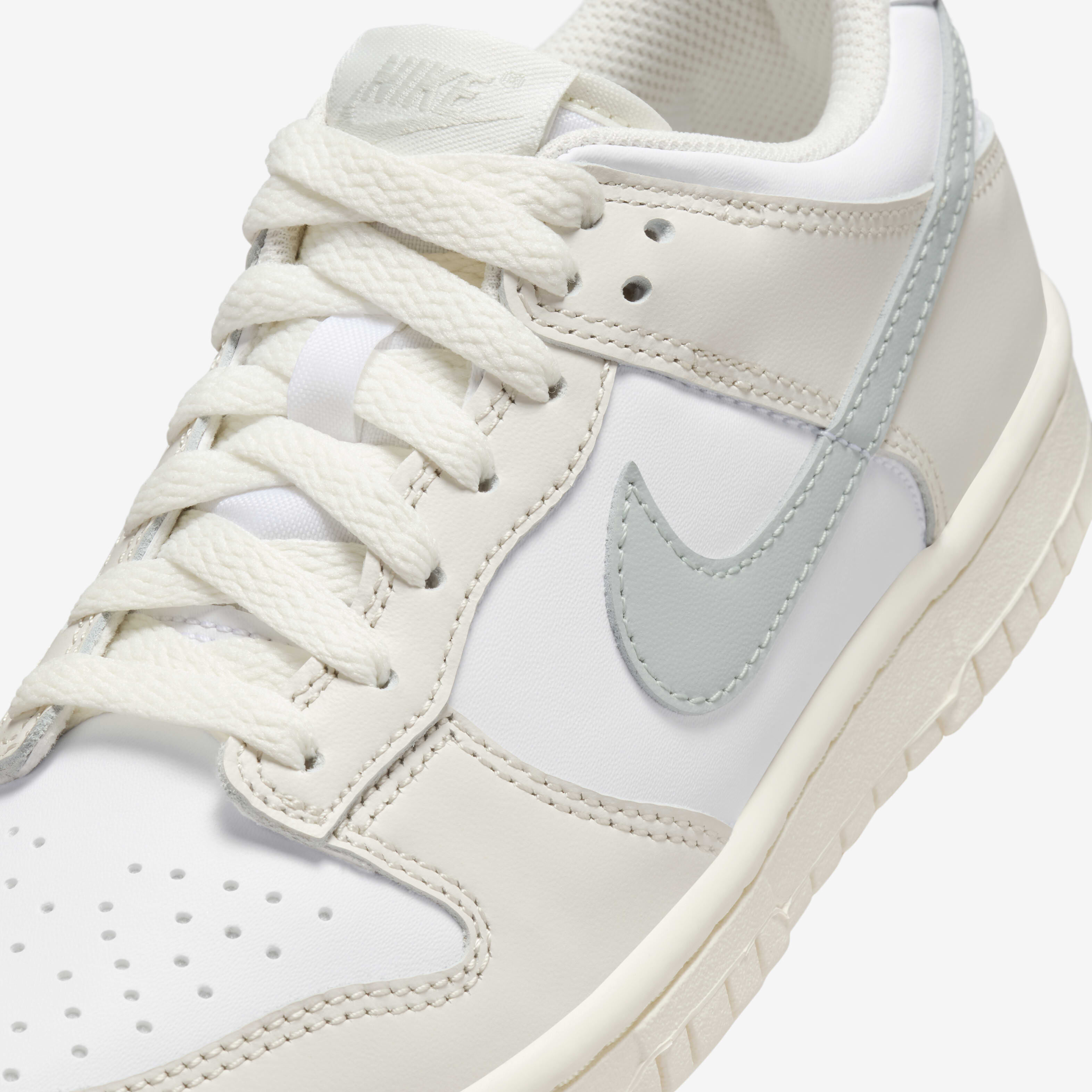 Buy Nike Dunk Low Older Kids Shoes White Phantom Light Silver Nike Kuwait Official