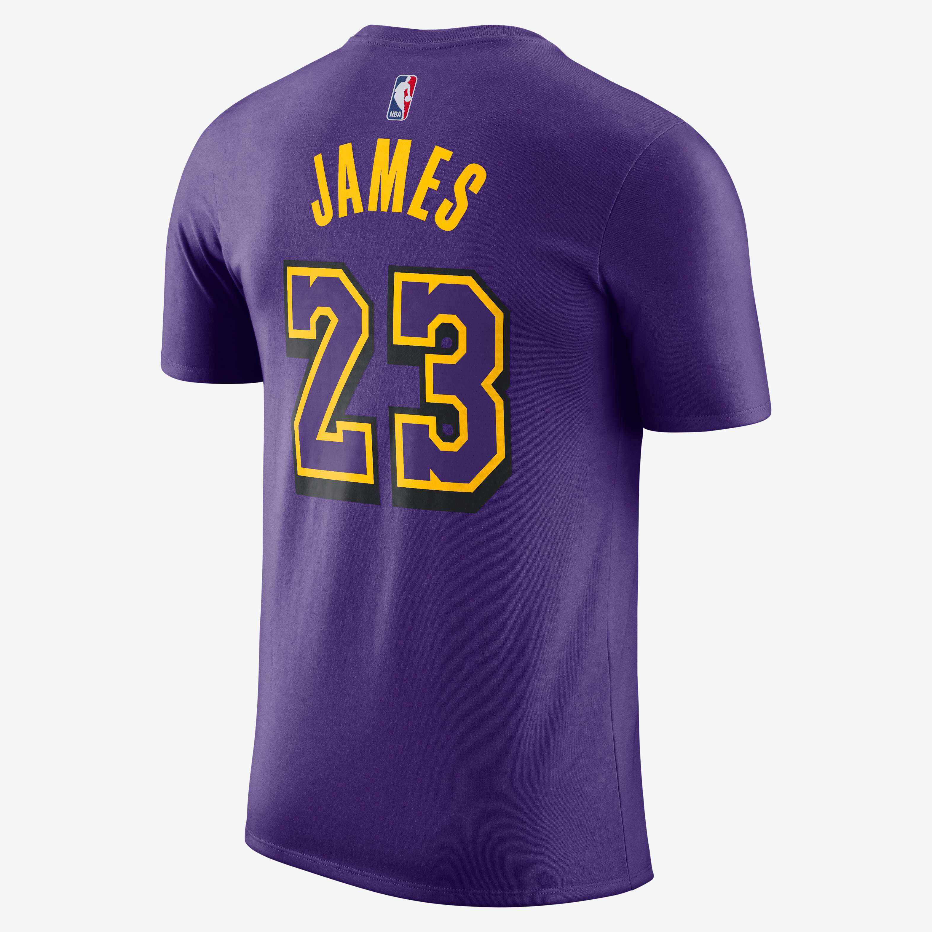 Buy LeBron James Los Angeles Lakers Essential City Edition Men s Nike NBA T Shirt Field Purple Nike Kuwait Official