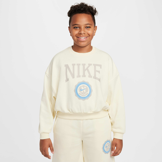 هودي وسويت شيرت للأطفال-نايكي, نايكي سبورتسوير كلوب, سويتشيرت فرينش تيري بياقة دائرية للأطفال الكبار (للبنات) هودي وسويت شيرت للأطفال-نايكي, نايكي سبورتسوير كلوب, سويتشيرت فرينش تيري بياقة دائرية للأطفال الكبار (للبنات)