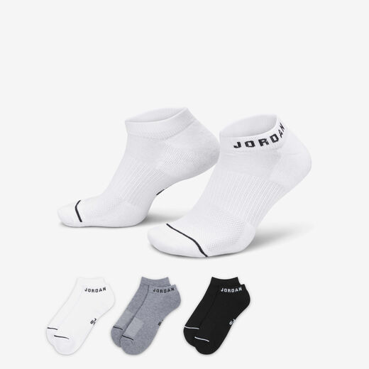 Jordan Socks-JRDN, Jordan, Everyday No-Show Socks (3 Pairs)