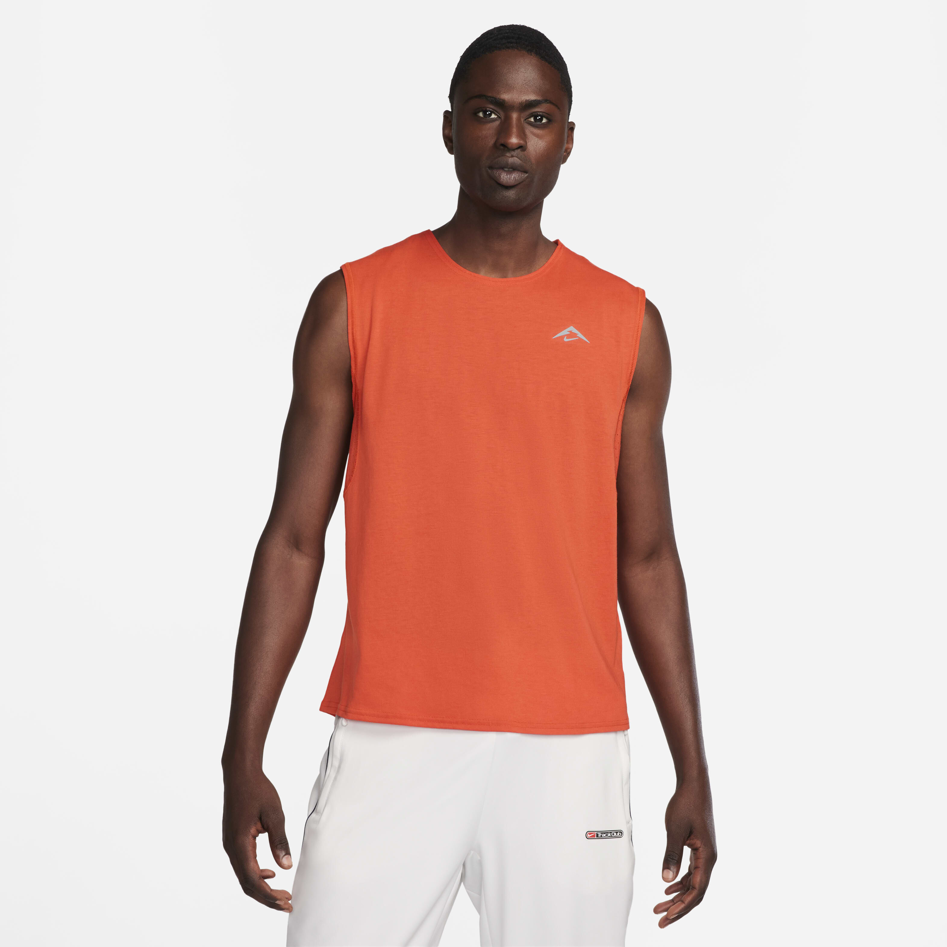 Orange nike running top hotsell