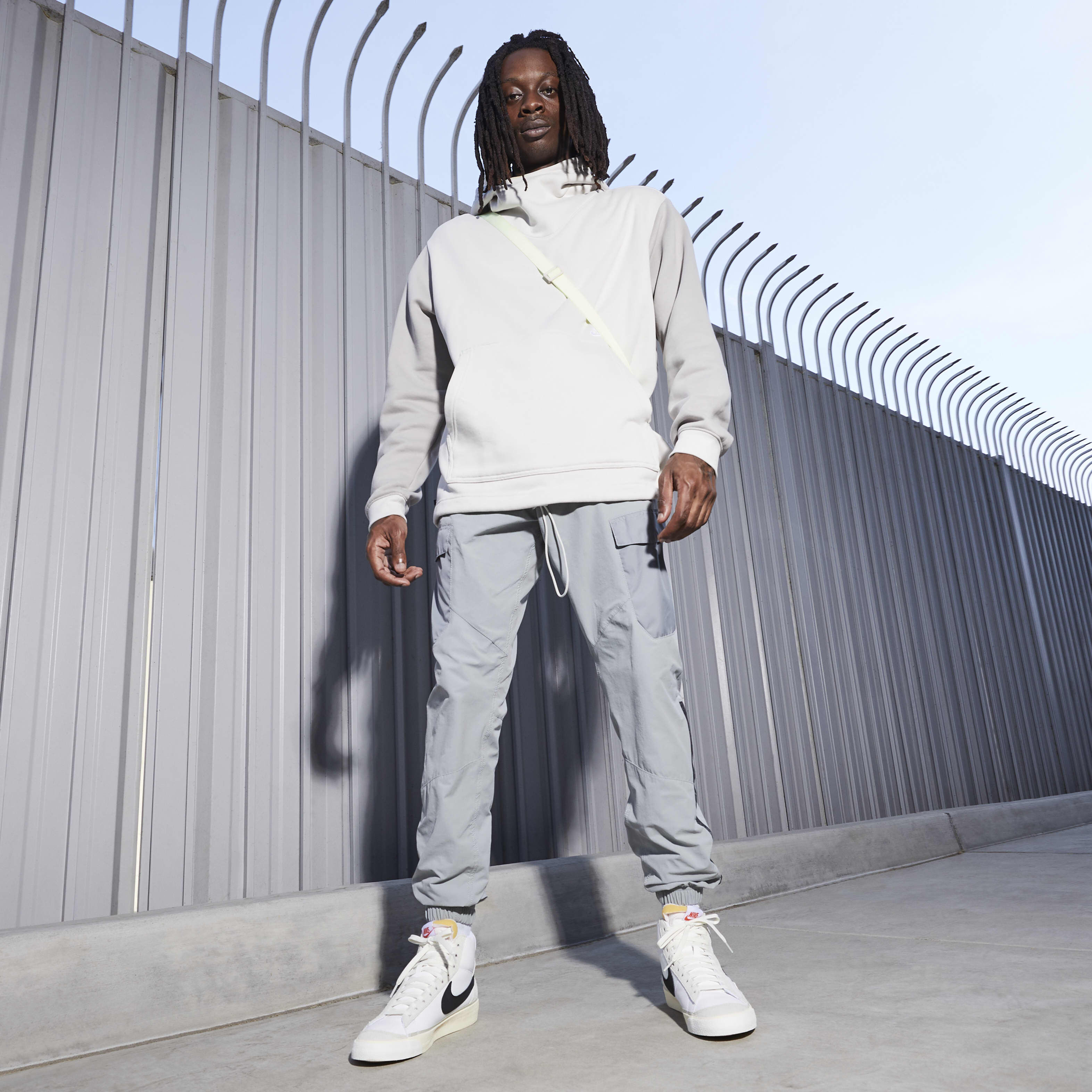 Grey Sweatpants And Nike Blazers Nike X Stranger Things Sweatpants