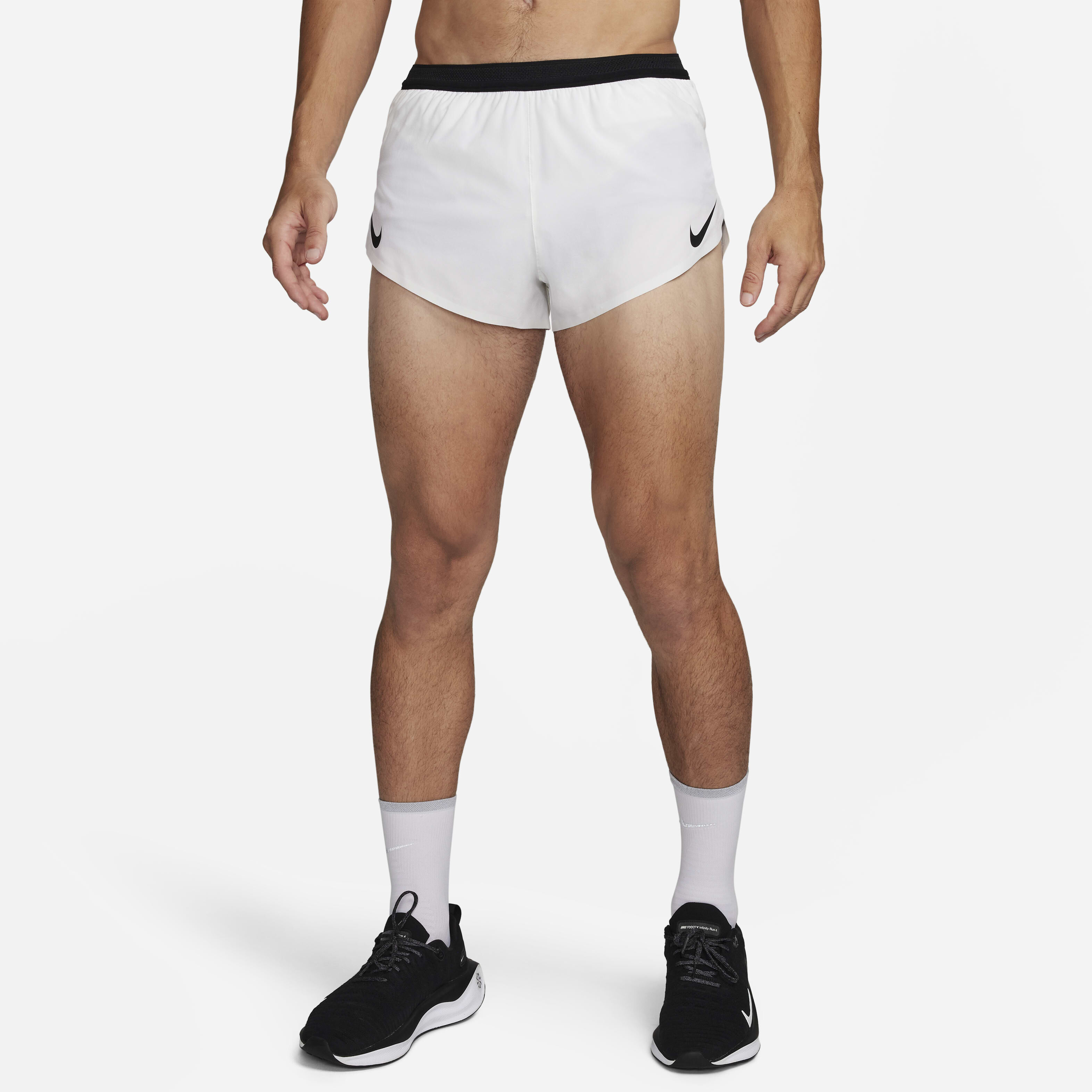 Buy Nike AeroSwift Men s Dri FIT ADV 5cm approx. Brief Lined Running Shorts Summit White Black Nike Kuwait Official