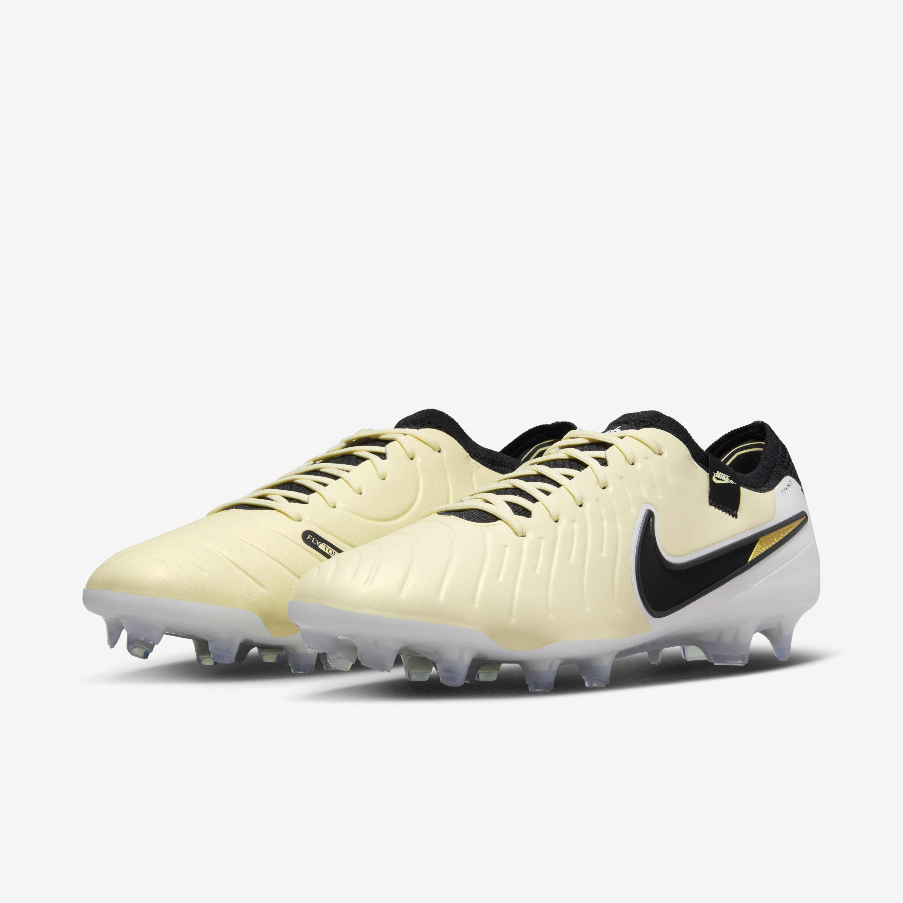 Buy Nike Tiempo Legend 10 Elite Firm Ground Low Top Football Boot Lemonade Metallic Gold Coin Black Nike Kuwait Official