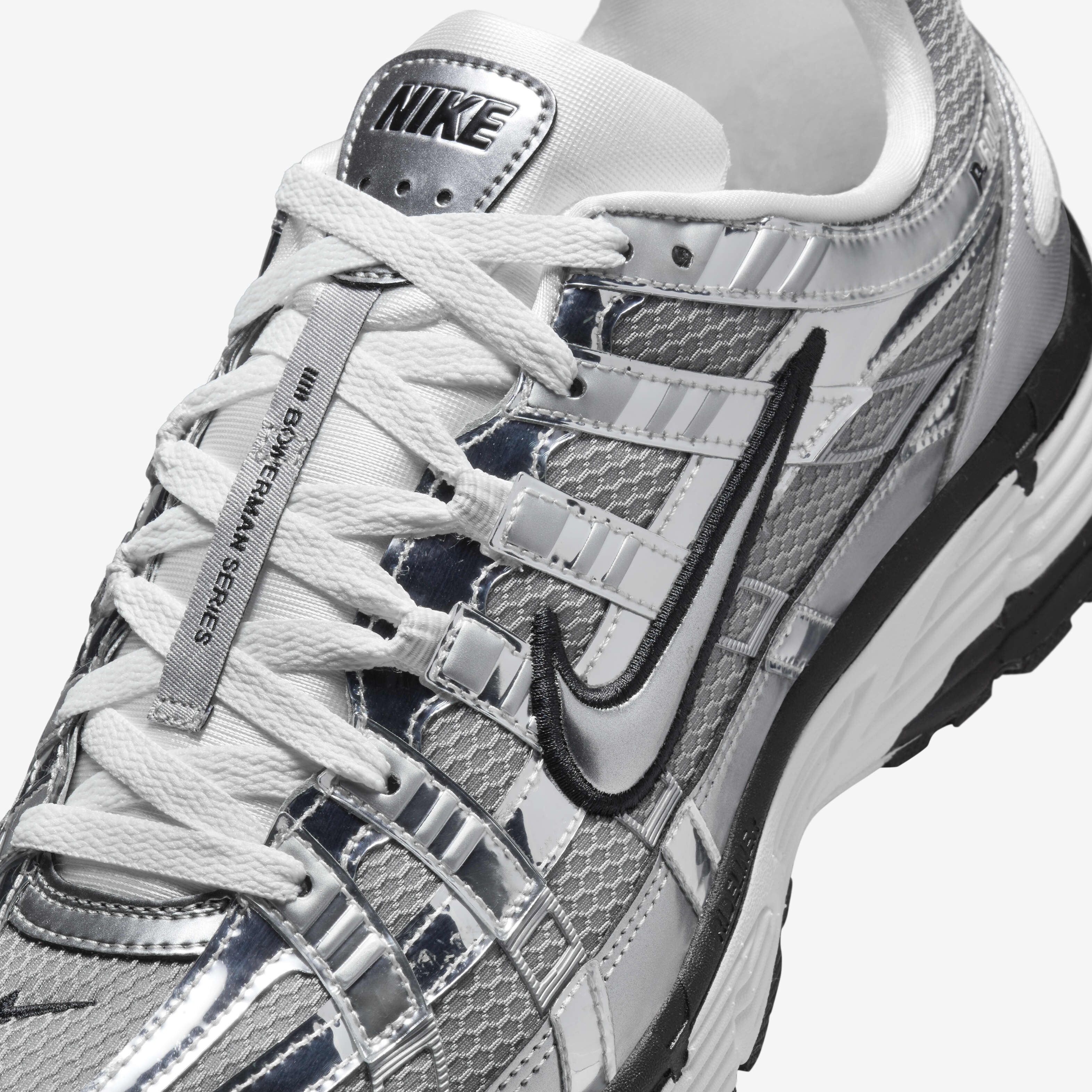 Buy Nike P-6000 Shoe - Metallic Silver/Sail/Black/Metallic Silver
