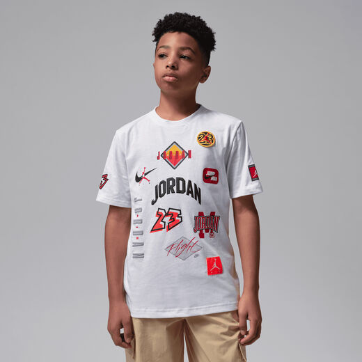 Kids' Graphic T-Shirts-JRDN, Jordan, Big Kids' Dynasty Patch T-Shirt