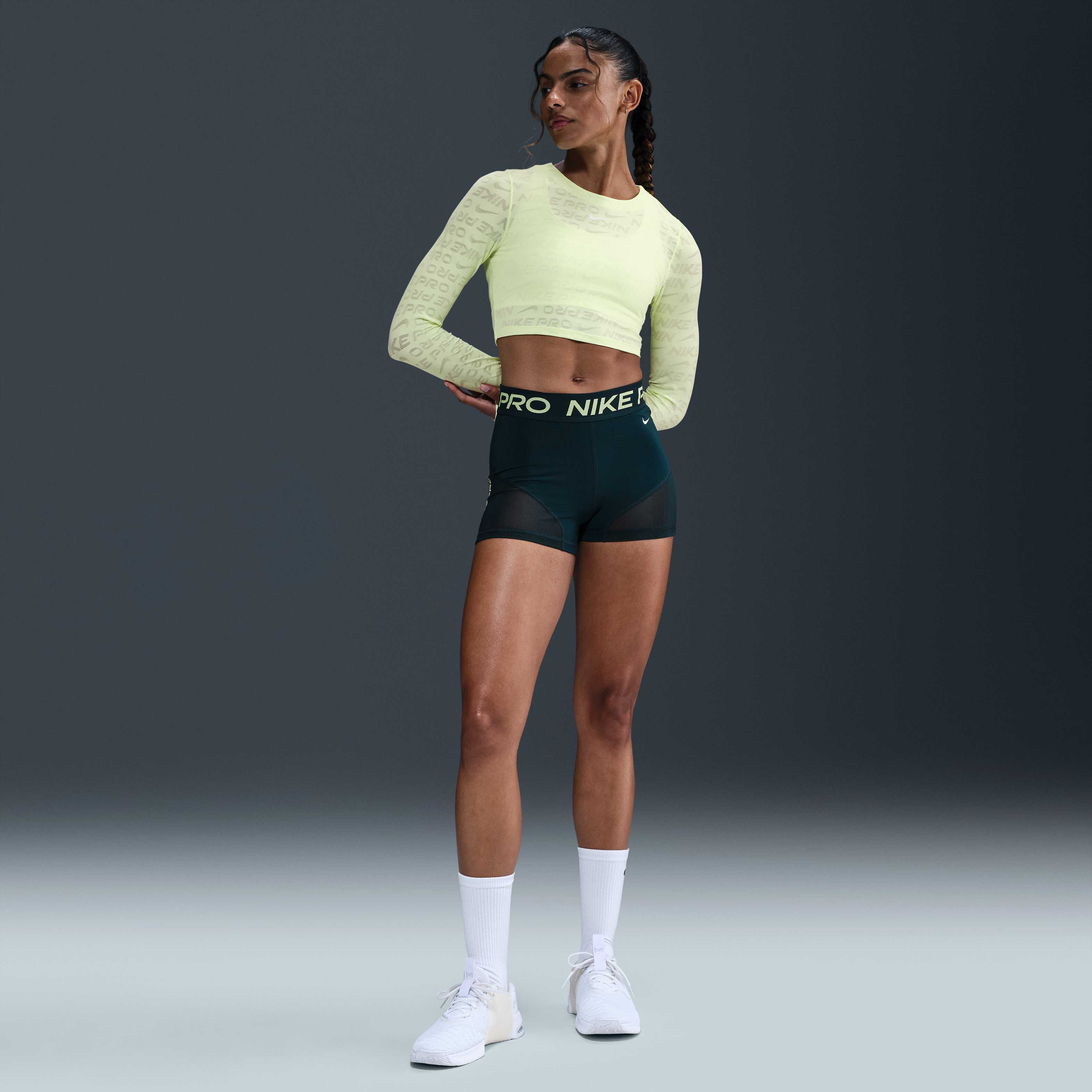 nike pro mesh biker shorts