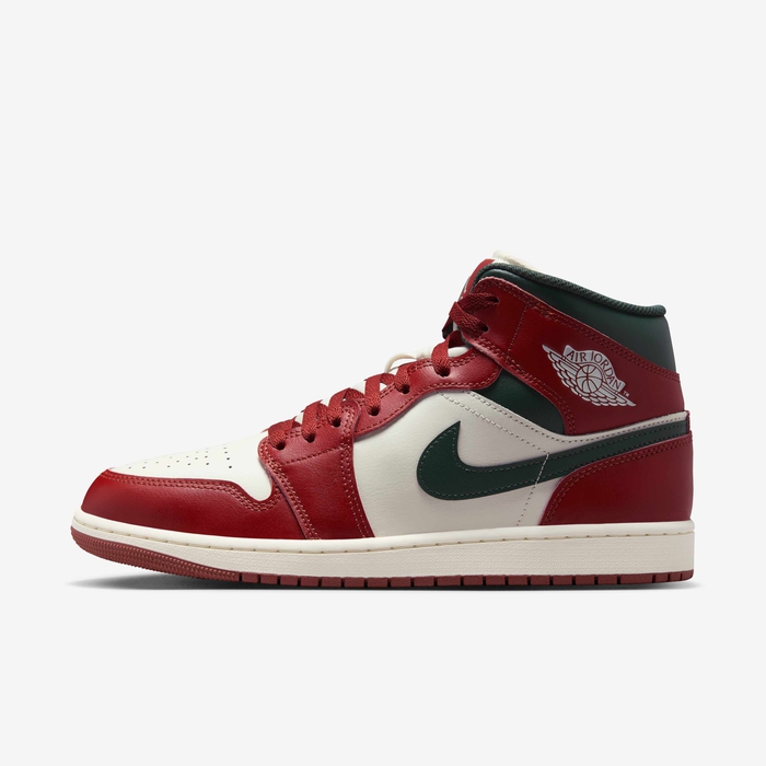 Jordan Shoes Red Green Jordan Nike Air Jordan Mid Trainers In Red