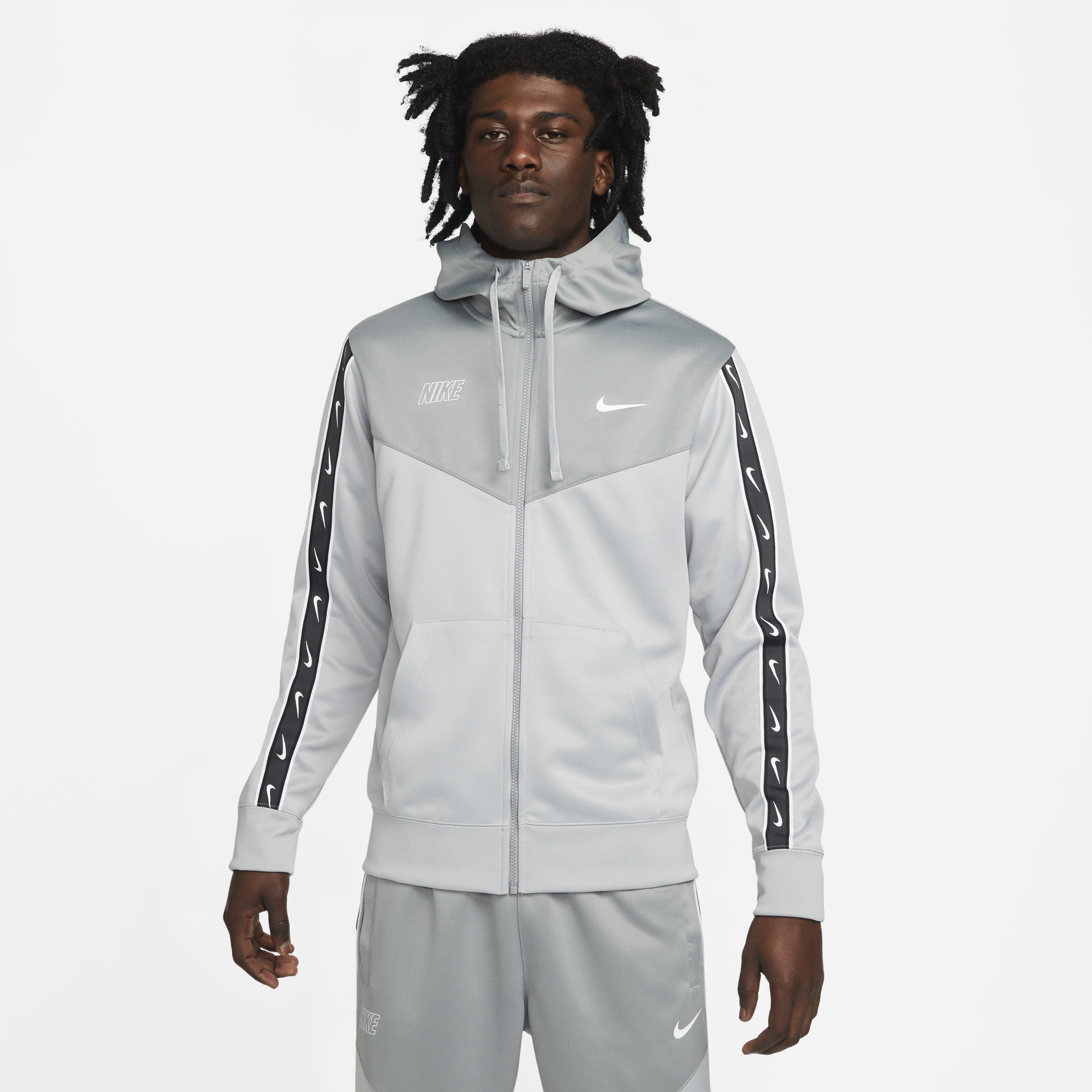 Buy Nike Sportswear Repeat Men's Full-Zip Hoodie - Light Smoke