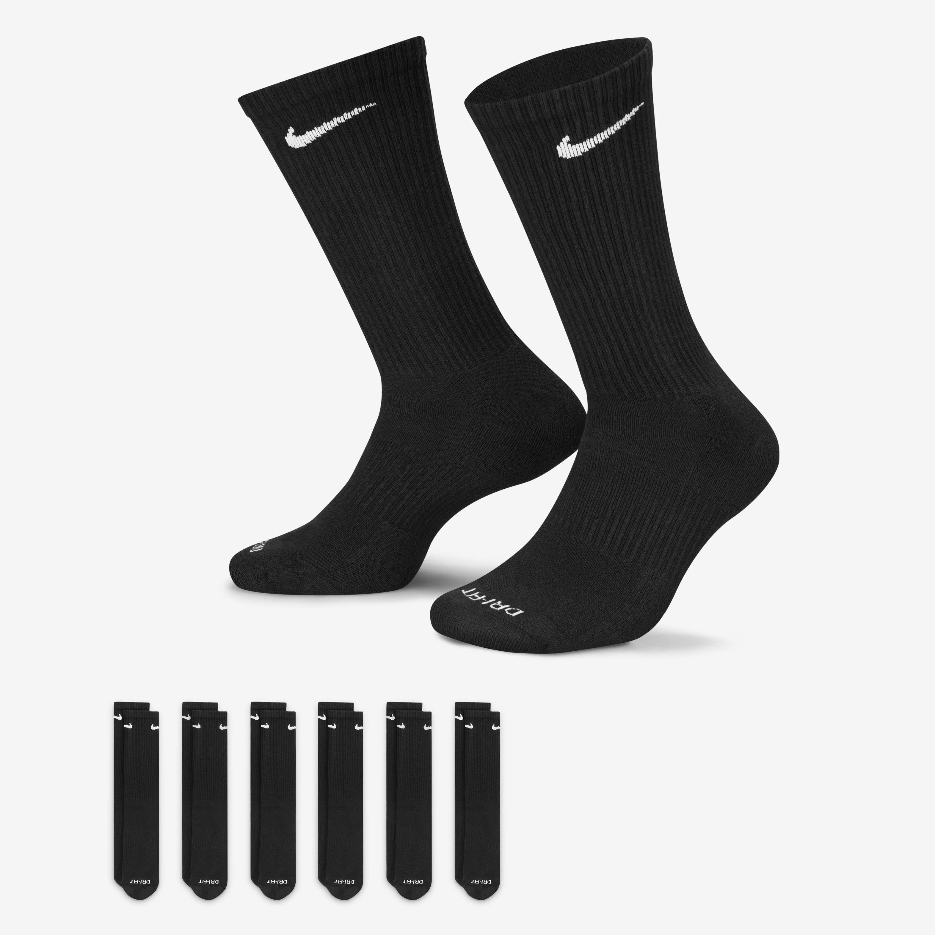 Buy Nike Everyday Plus Cushioned Training Crew Socks 6 Pairs Nike Kuwait Official