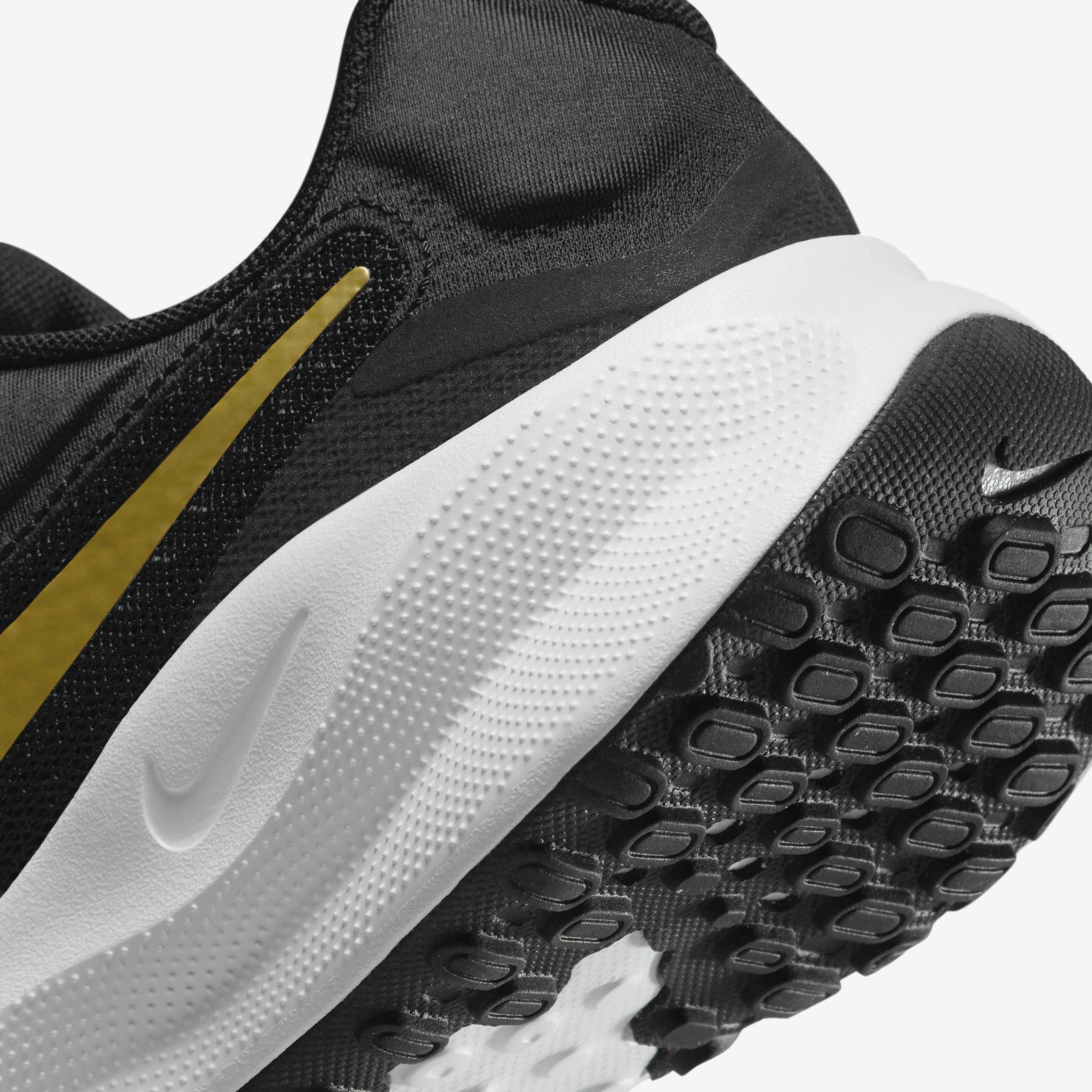 Nike legend react women's running shoes black / gold on sale