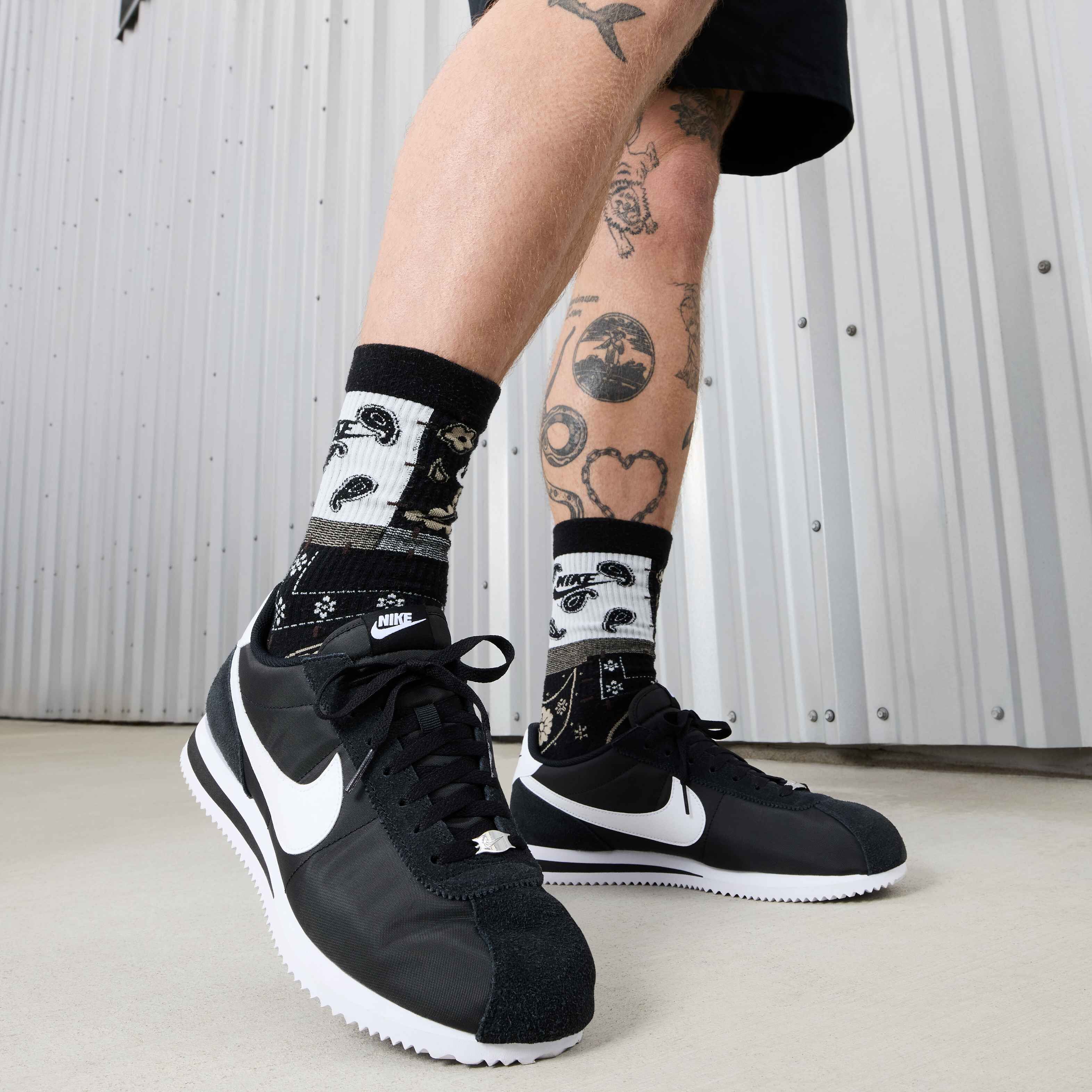 nike cortez high socks