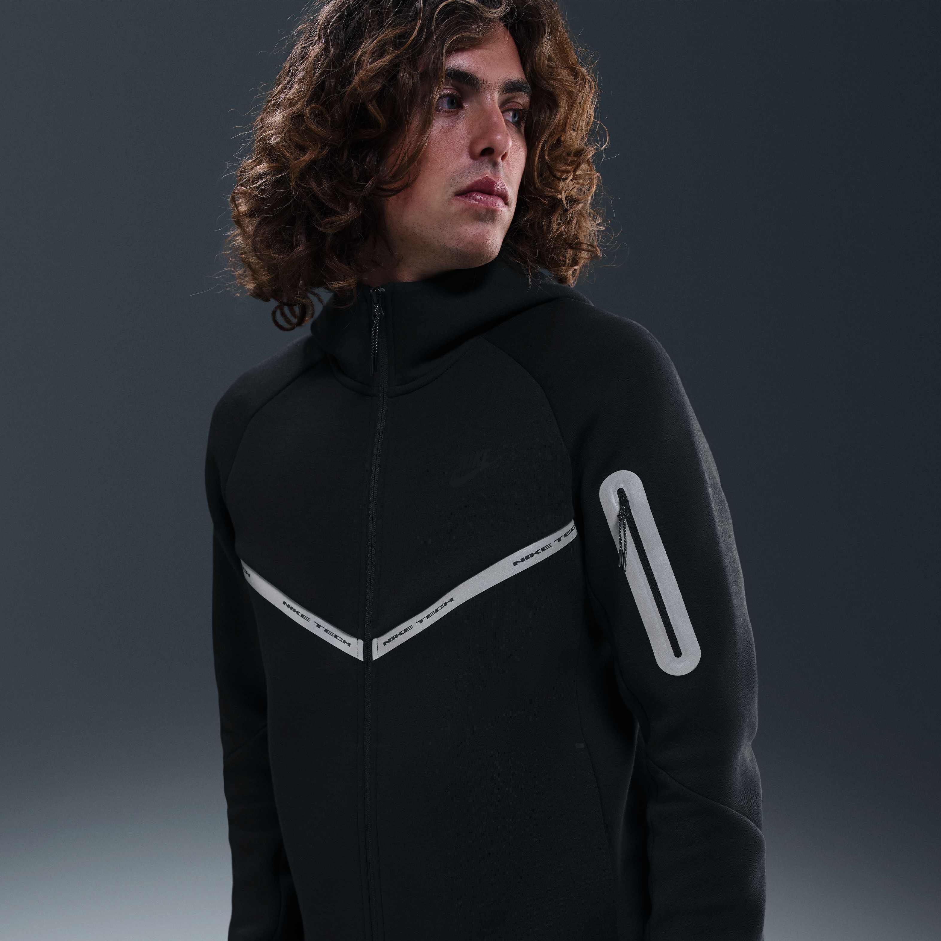 ウォーキング・ランニングウェア NIKE Tech Fleece Black Buy Nike Sportswear Tech Fleece Windrunner Men's Full-Zip
