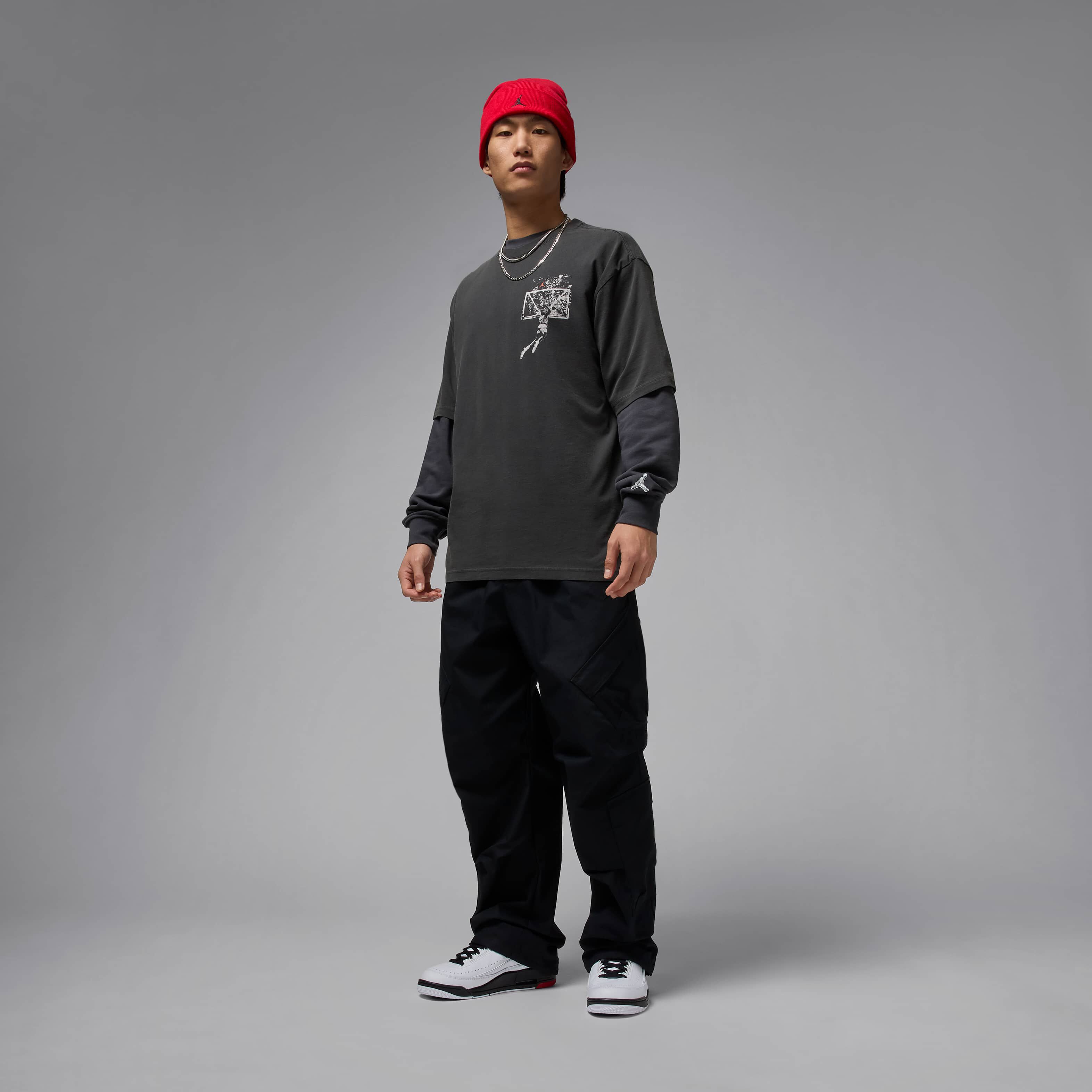 Buy Jordan Brooklyn Men's Oversized Graphic T-shirt - Off