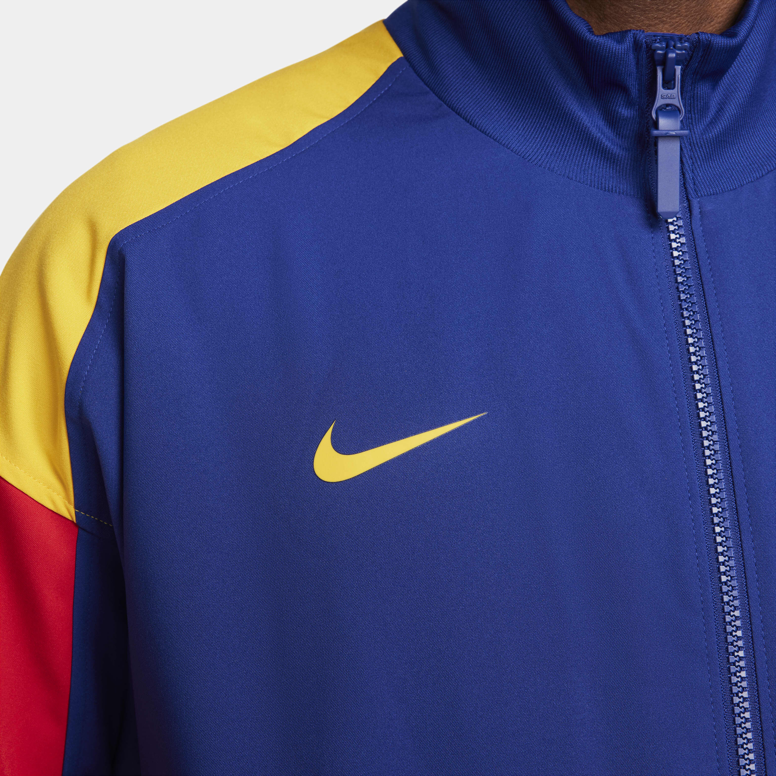 Buy F.C. Barcelona Strike Men s Nike Dri FIT Football Tracksuit Jacket Deep Royal Blue University Red University Gold University Gold Nike Kuwait Official