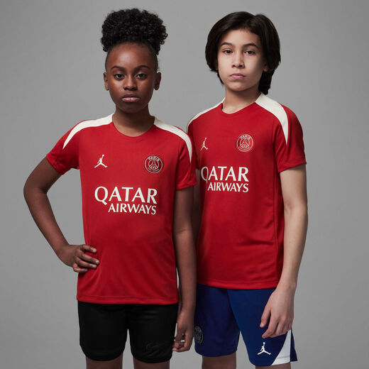 Psg Jordan-JRDN, Paris Saint-Germain Strike Fourth, Older Kids' Jordan Dri-FIT Football Knit Short-Sleeve Top