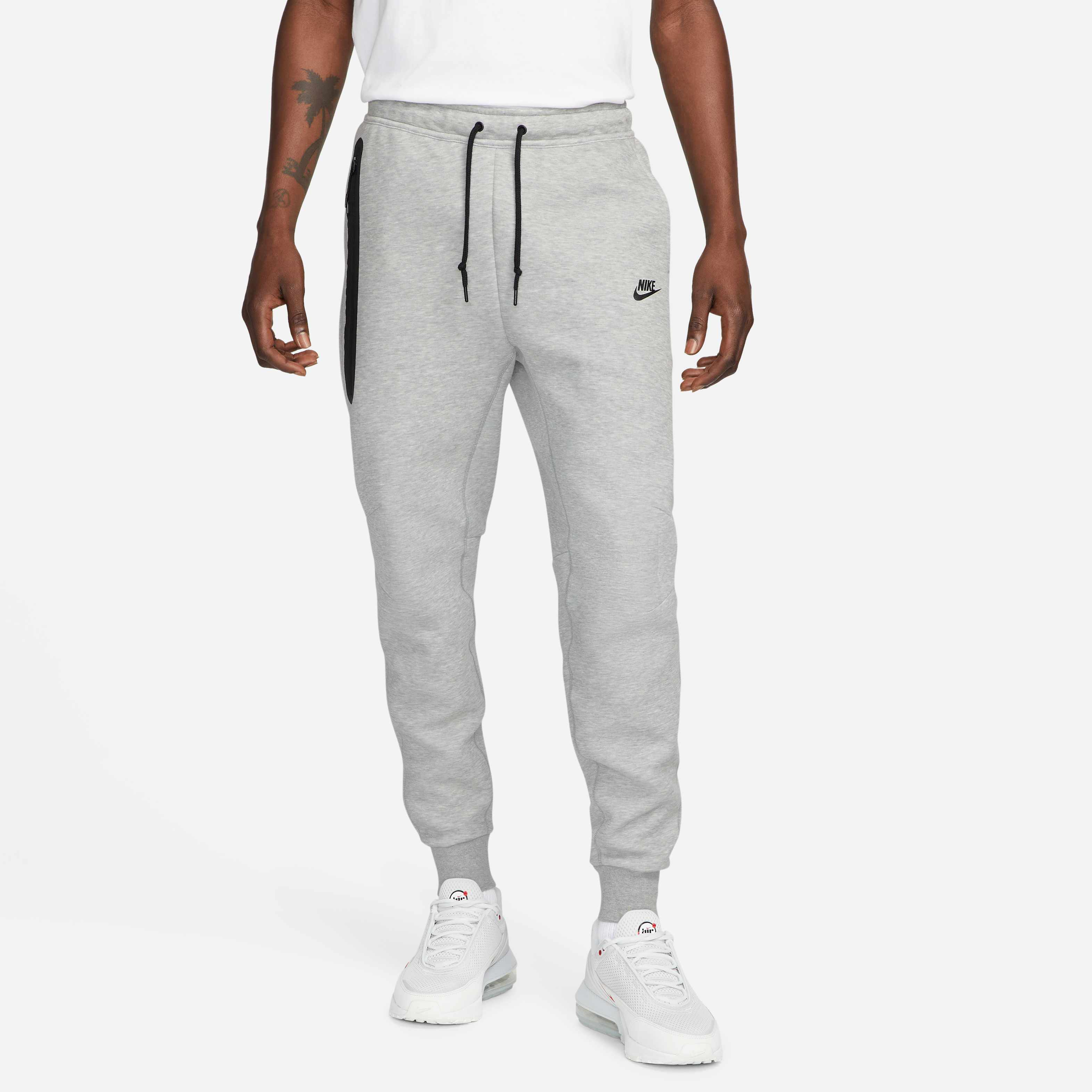 mens nike tech tracksuit grey