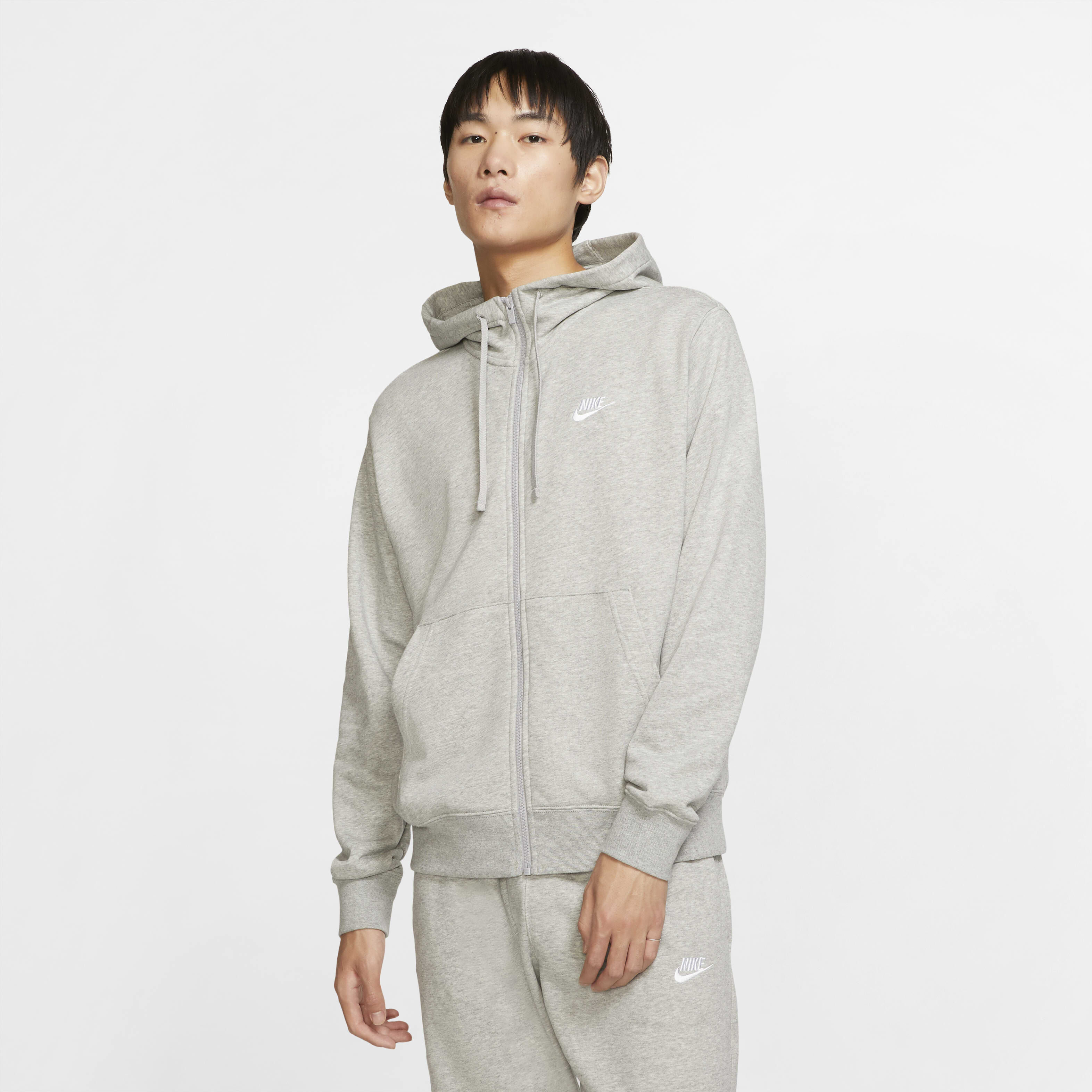 Nike club hoodie zip shop