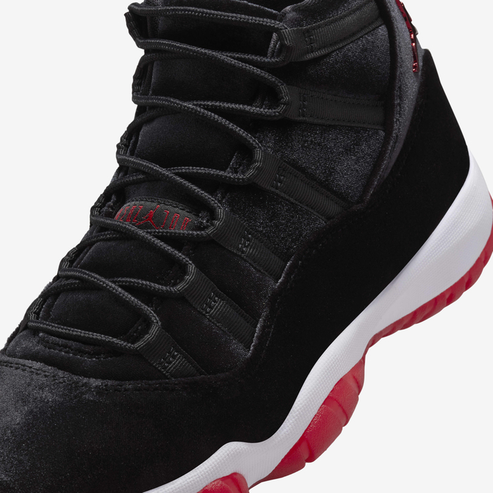 Buy Air Jordan 11 Retro 'Bred Velvet' Women's Shoes Black/White
