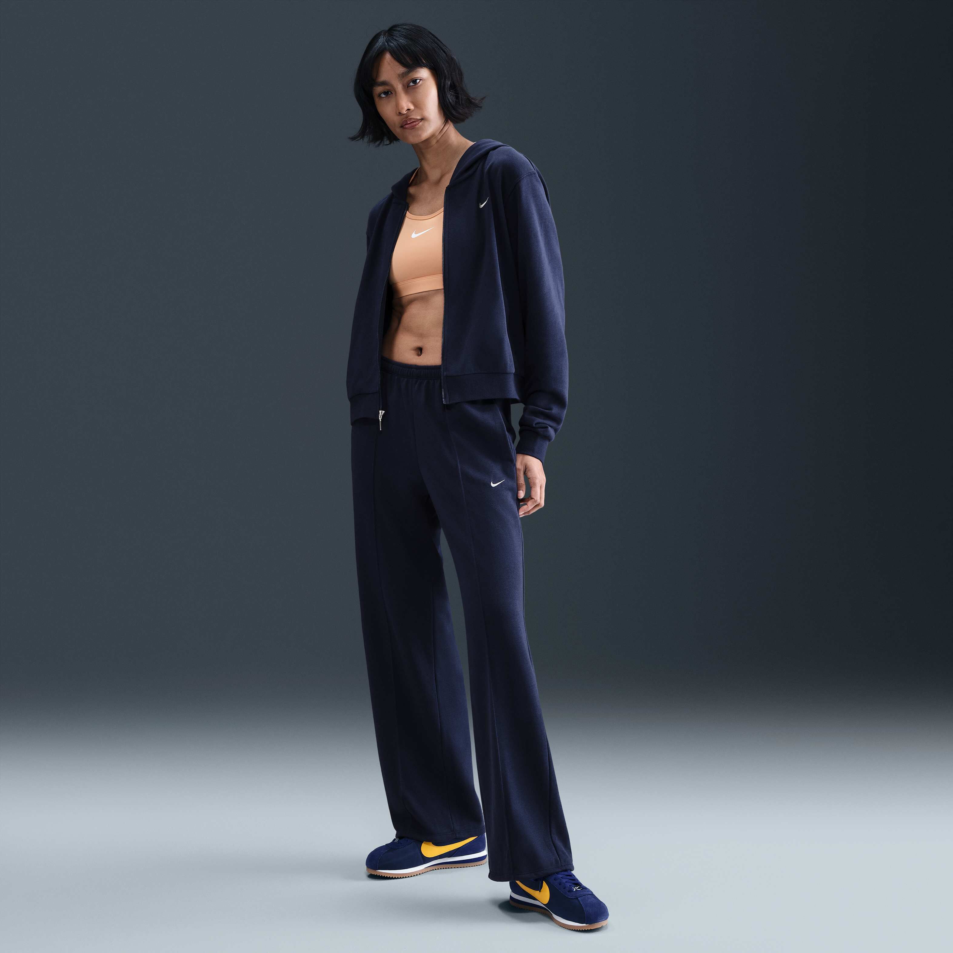 womens navy nike tracksuit