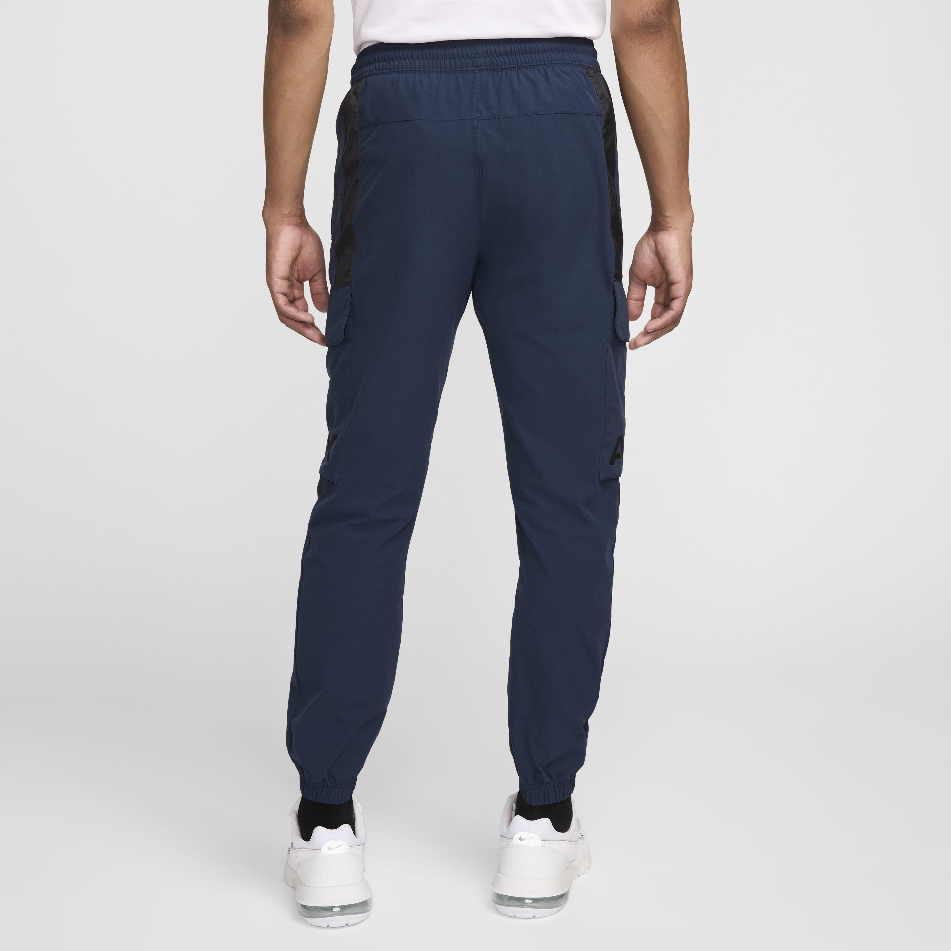 Buy Nike Sportswear Air Max Men s Woven Cargo Trousers Armoury Navy Dark Smoke Grey Black Nike Kuwait Official