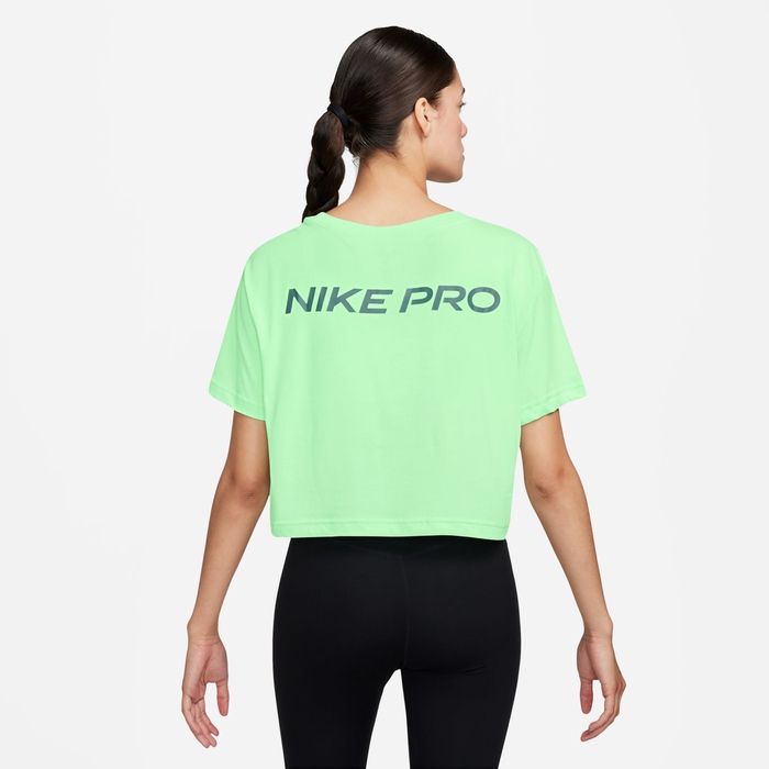 Buy Nike Pro Women's Dri-FIT Short-Sleeve Cropped Tee Vapour