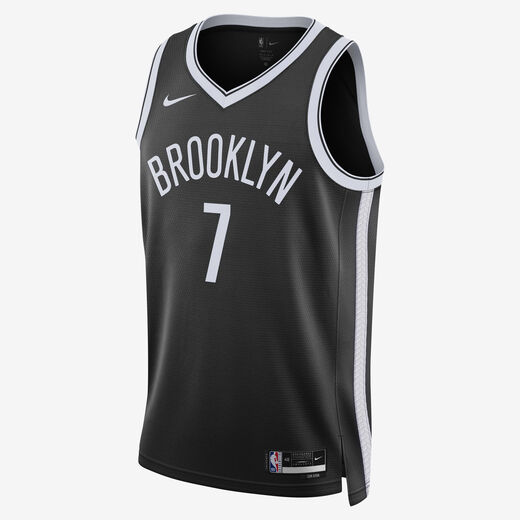 Men's Sleeveless Tank Tops-Nike, Brooklyn Nets Icon Edition 2022/23, Men's Nike Dri-FIT NBA Swingman Jersey