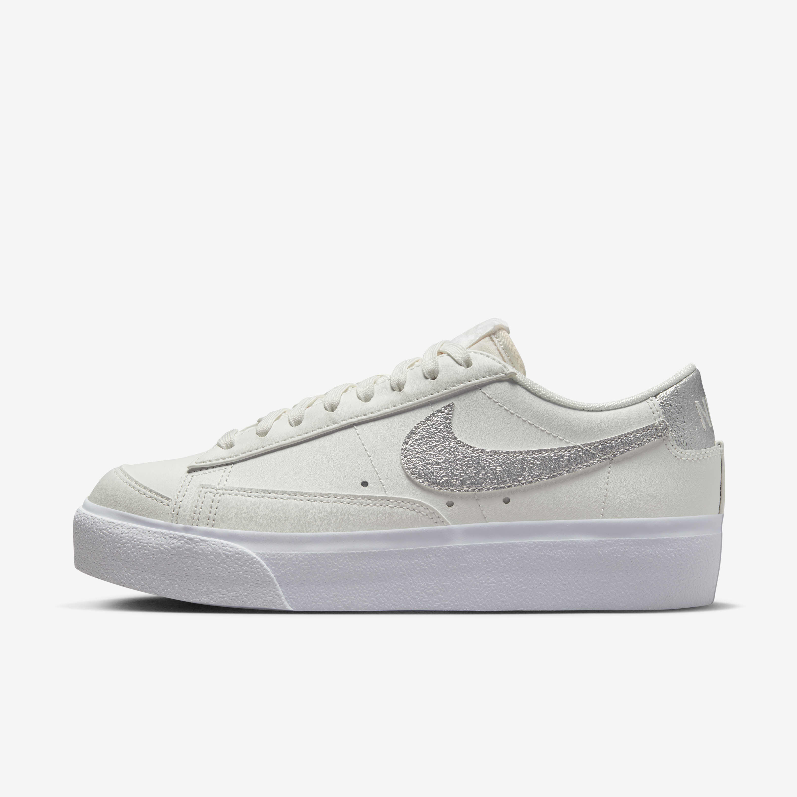 nike blazer low womens silver
