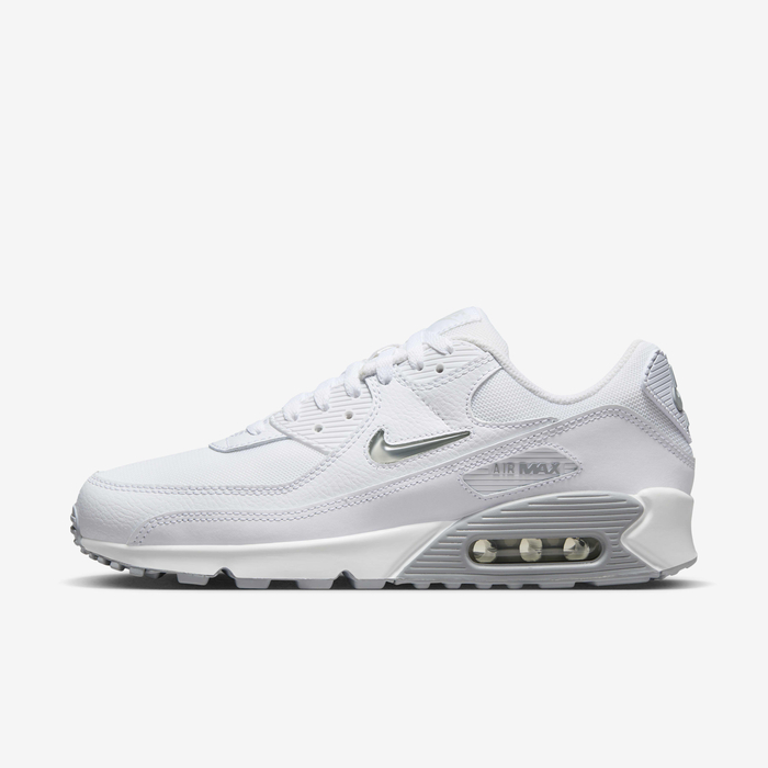 Buy Nike Air Max 90 Men's Shoes White/Light Smoke Grey/Photon