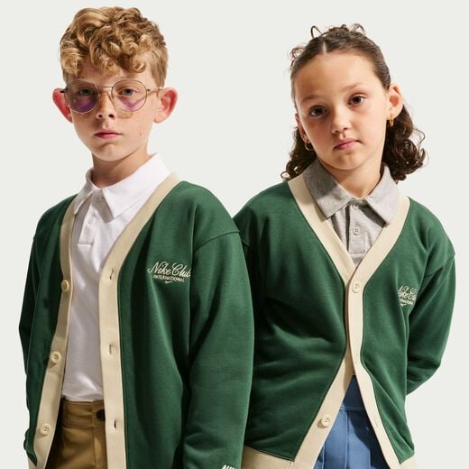 Kids' Sweatshirts-Nike, Nike Sportswear Club, Older Kids' Cardigan