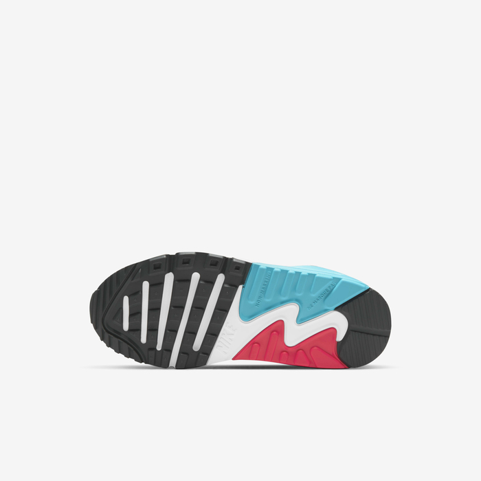Buy Nike Air Max 90 LTR Younger Kids' Shoes White/Chlorine Blue