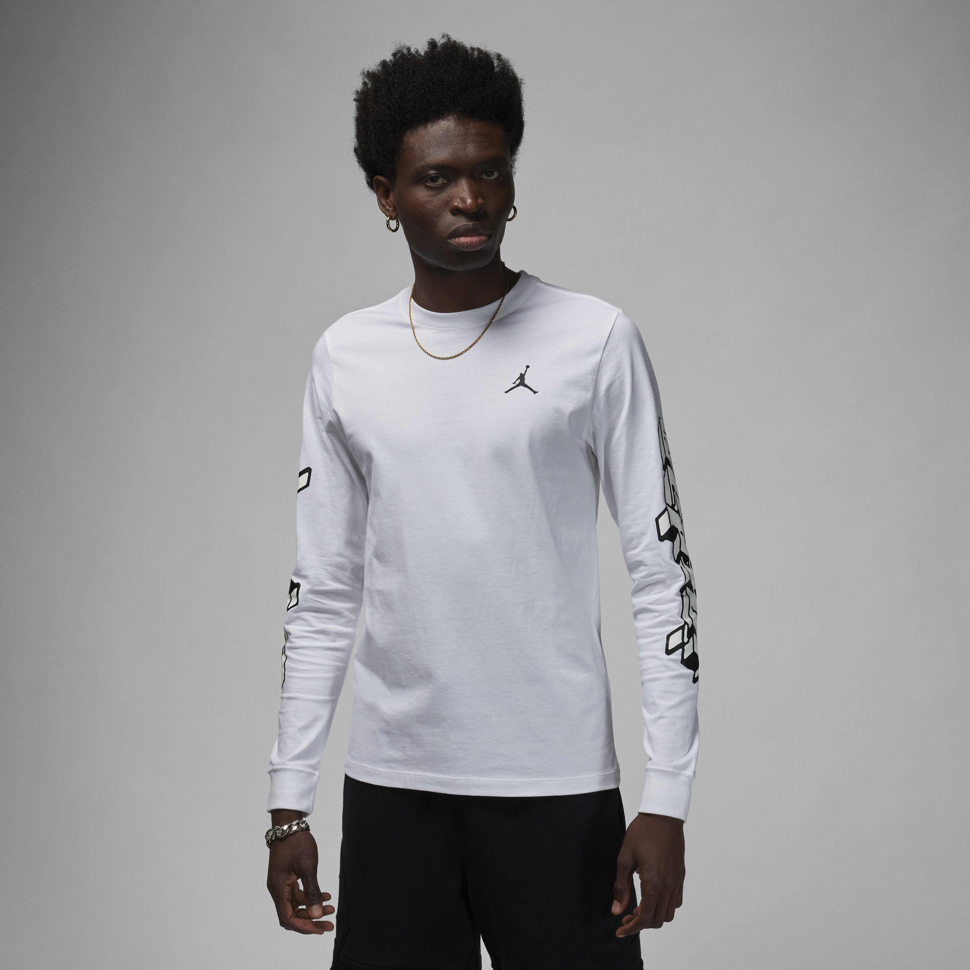 Jordan white long sleeve best sale