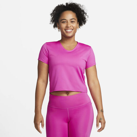 Nike Women - T-Shirts & Tops-Nike, Nike Dri-FIT, Women's Ribbed Short-Sleeve Running Top