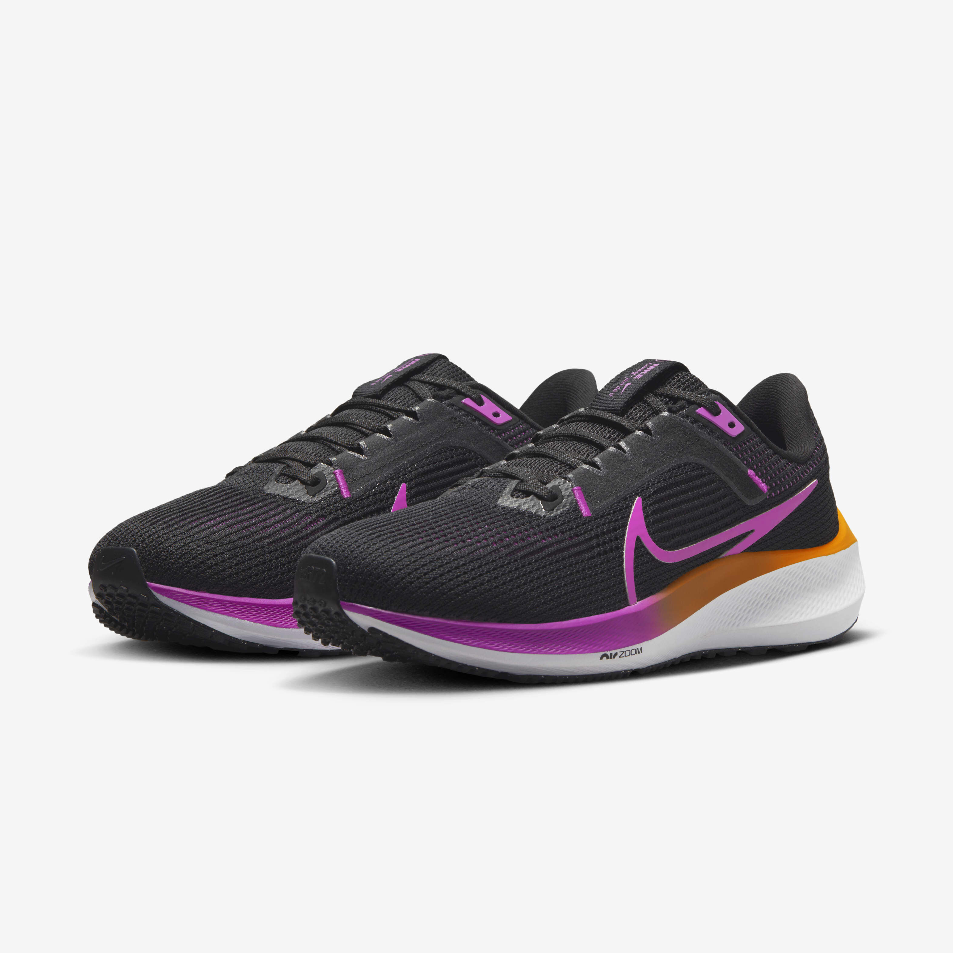 Buy Nike Pegasus 40 Women s Road Running Shoes Black Laser Orange White Hyper Violet Nike Kuwait Official